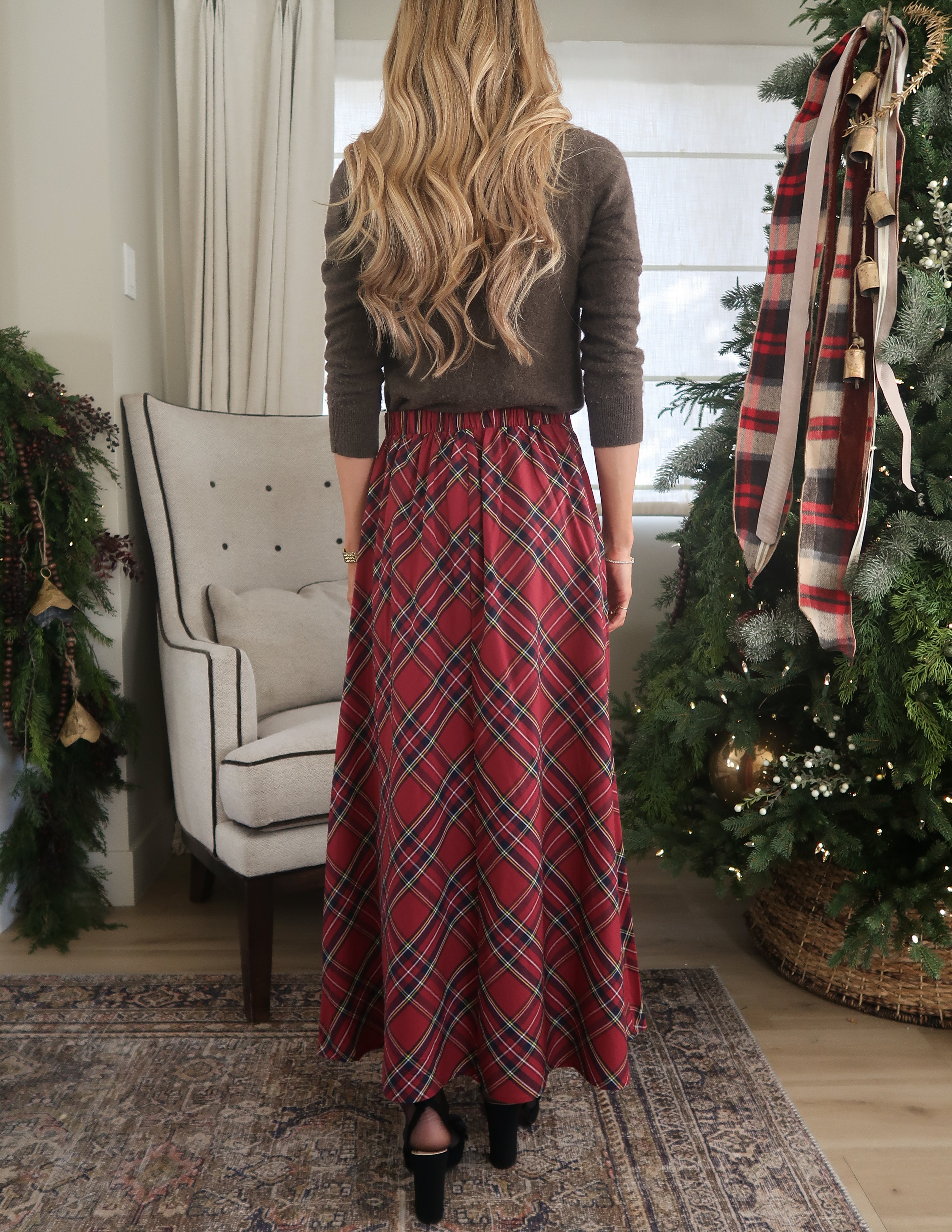 Odette Plaid Skirt