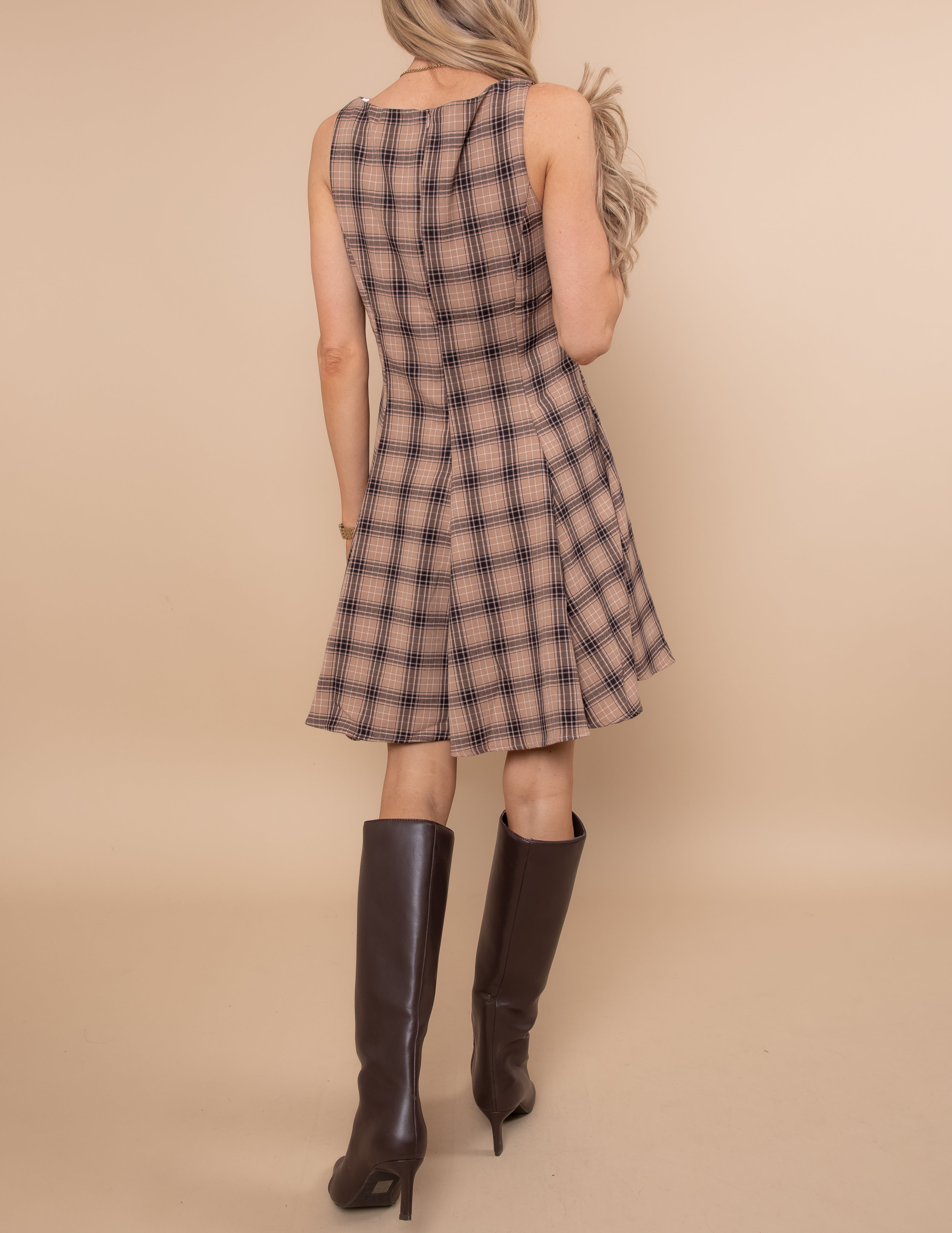 Anneliese Swing Plaid Dress