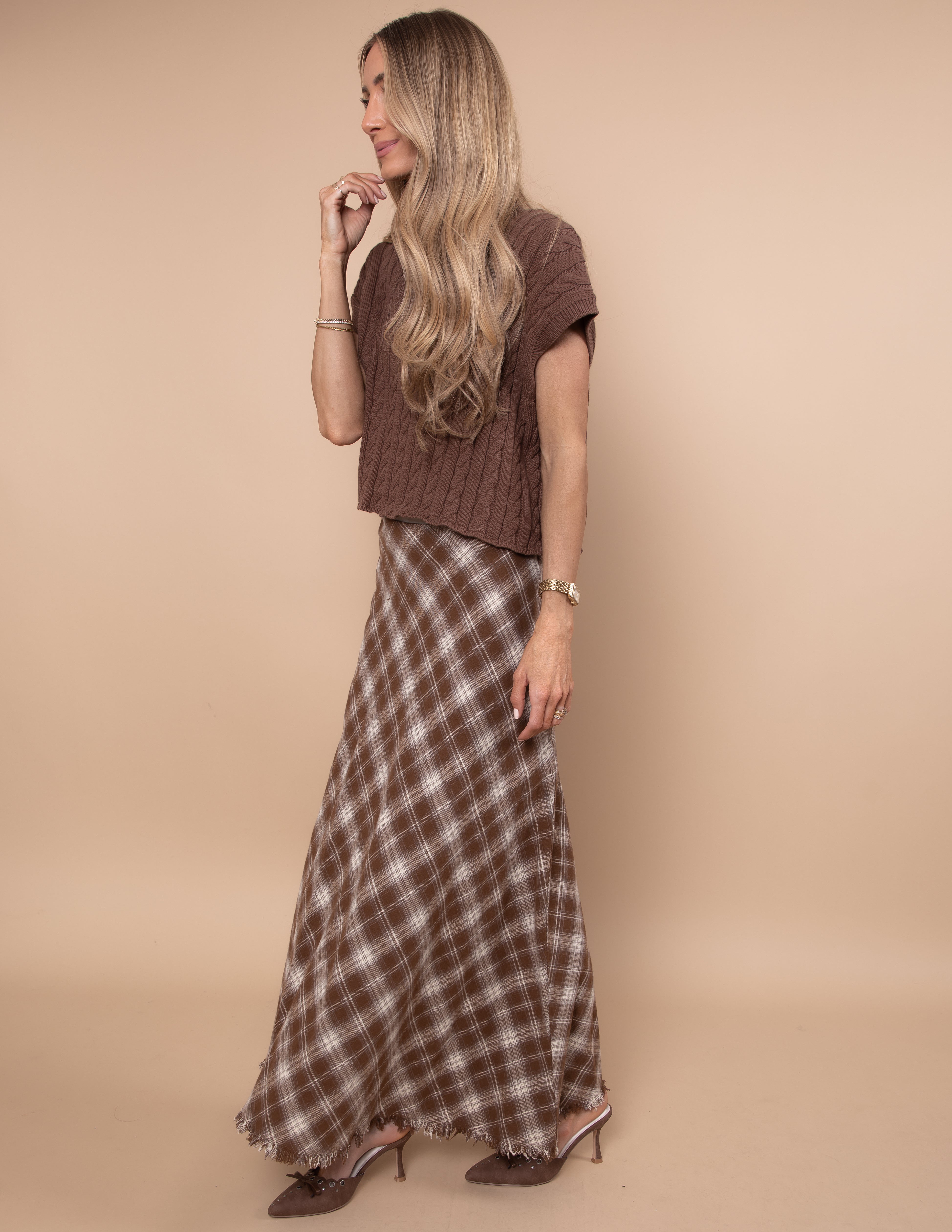 Autumn Grace Plaid Skirt