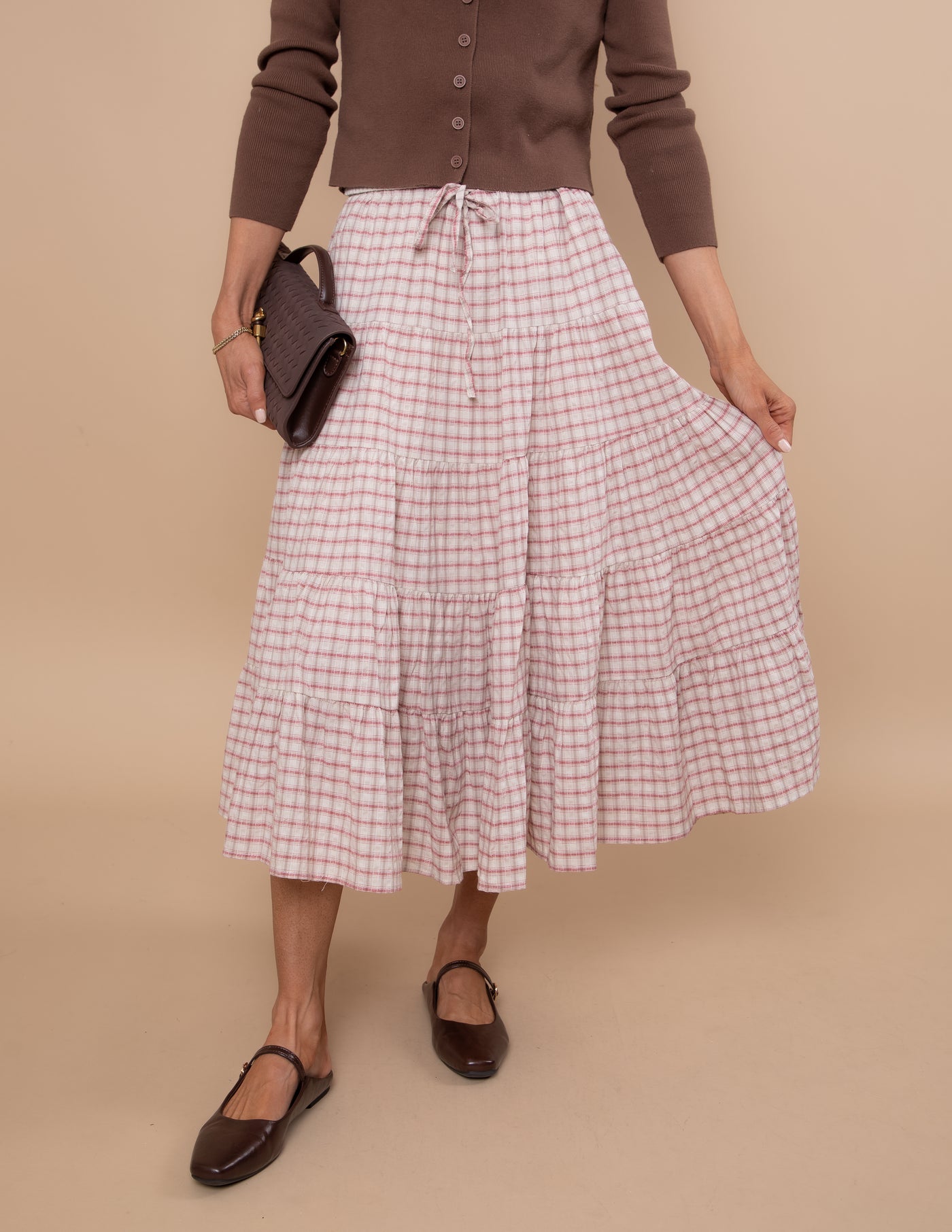Cottage Charm Gingham Skirt