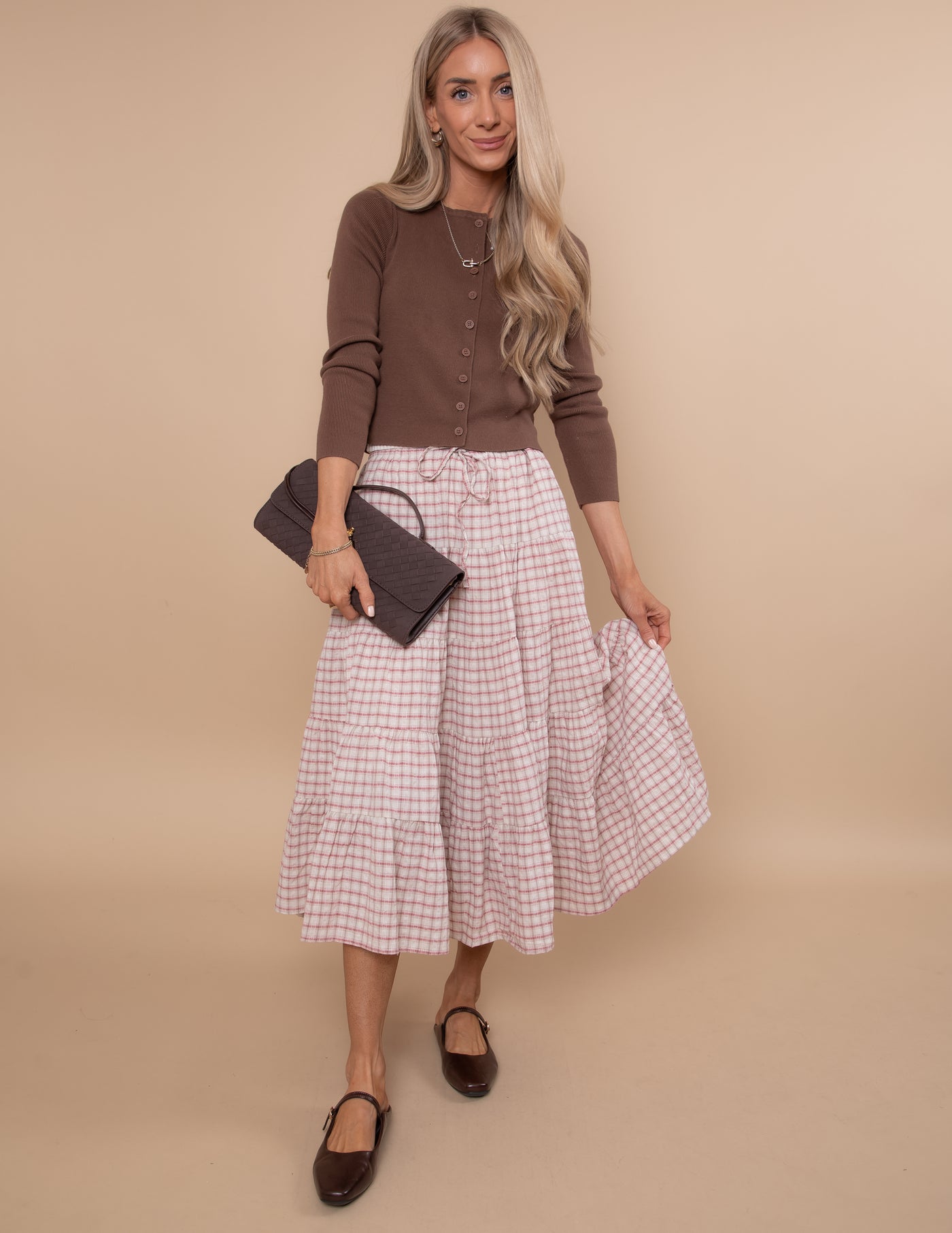 Cottage Charm Gingham Skirt