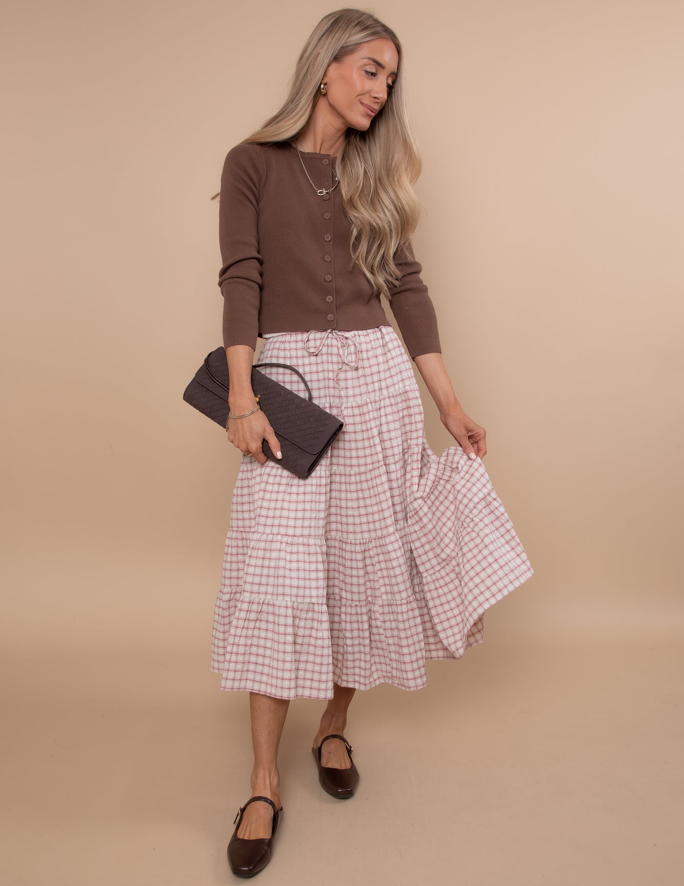 Cottage Charm Gingham Skirt