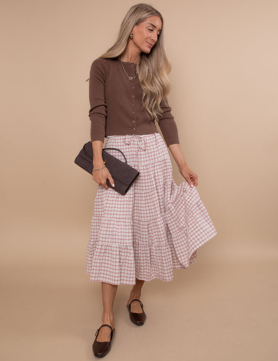 Cottage Charm Gingham Skirt