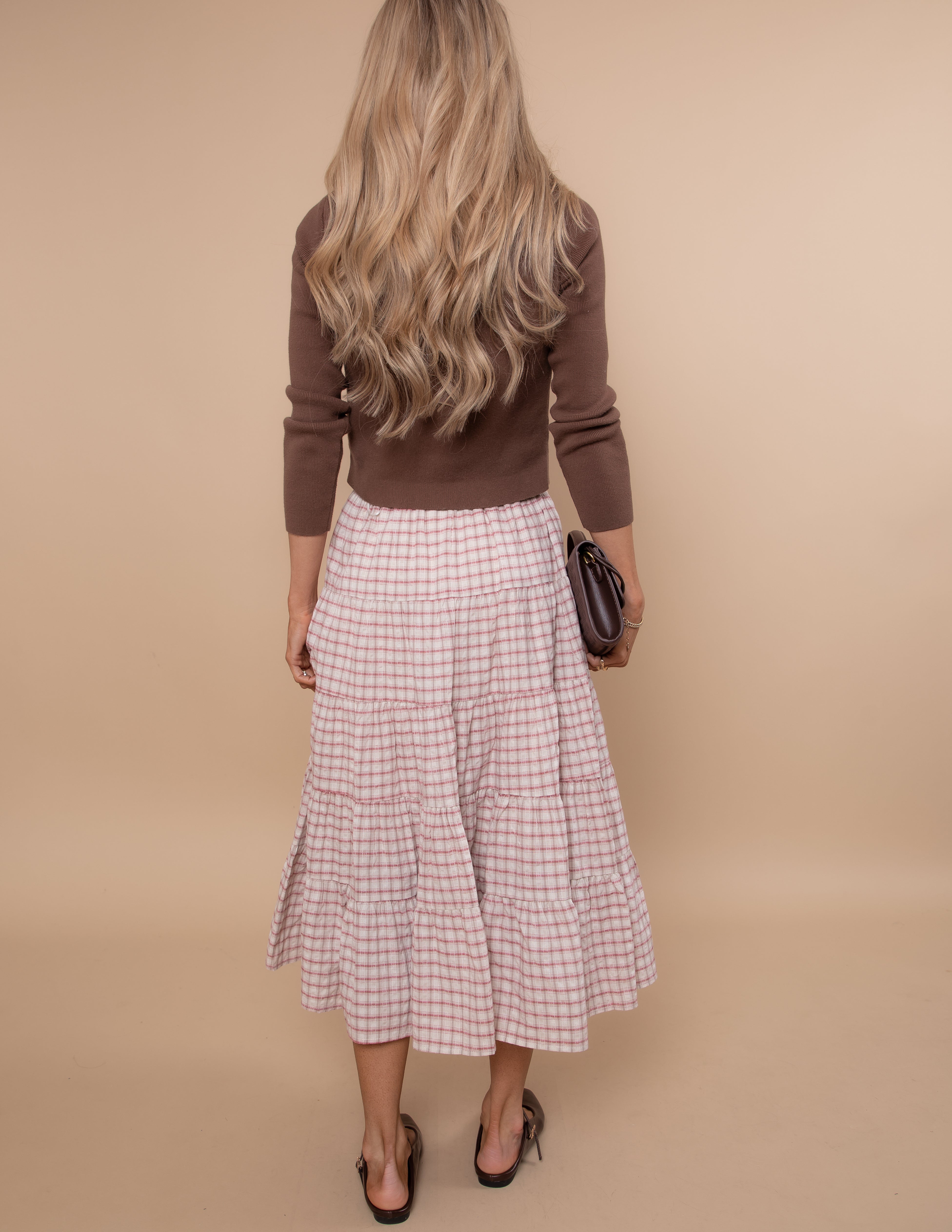 Cottage Charm Gingham Skirt