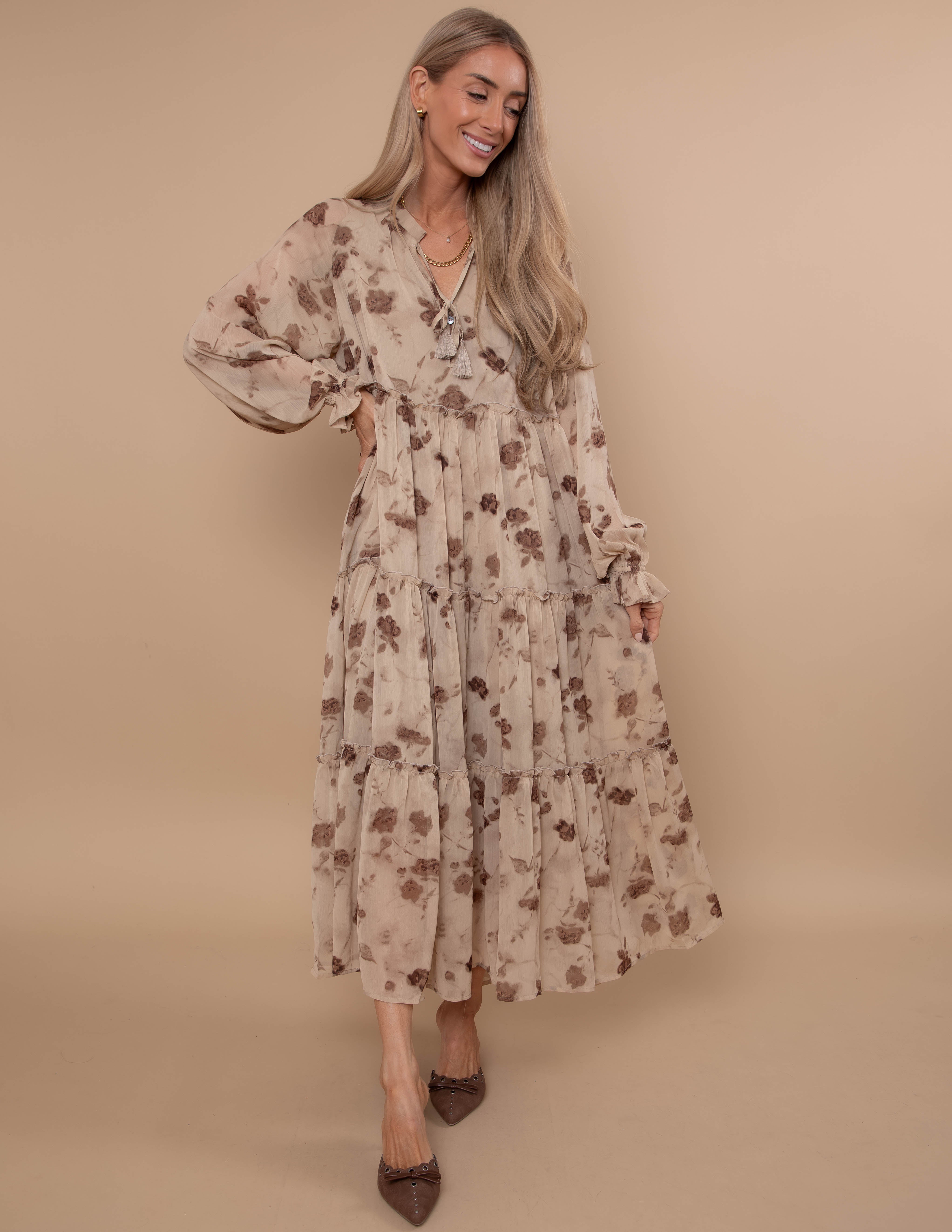 Golden Hour Tiered Dress