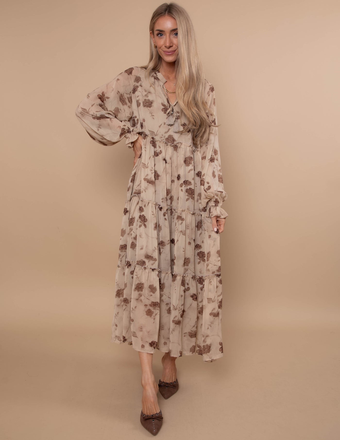 Golden Hour Tiered Dress