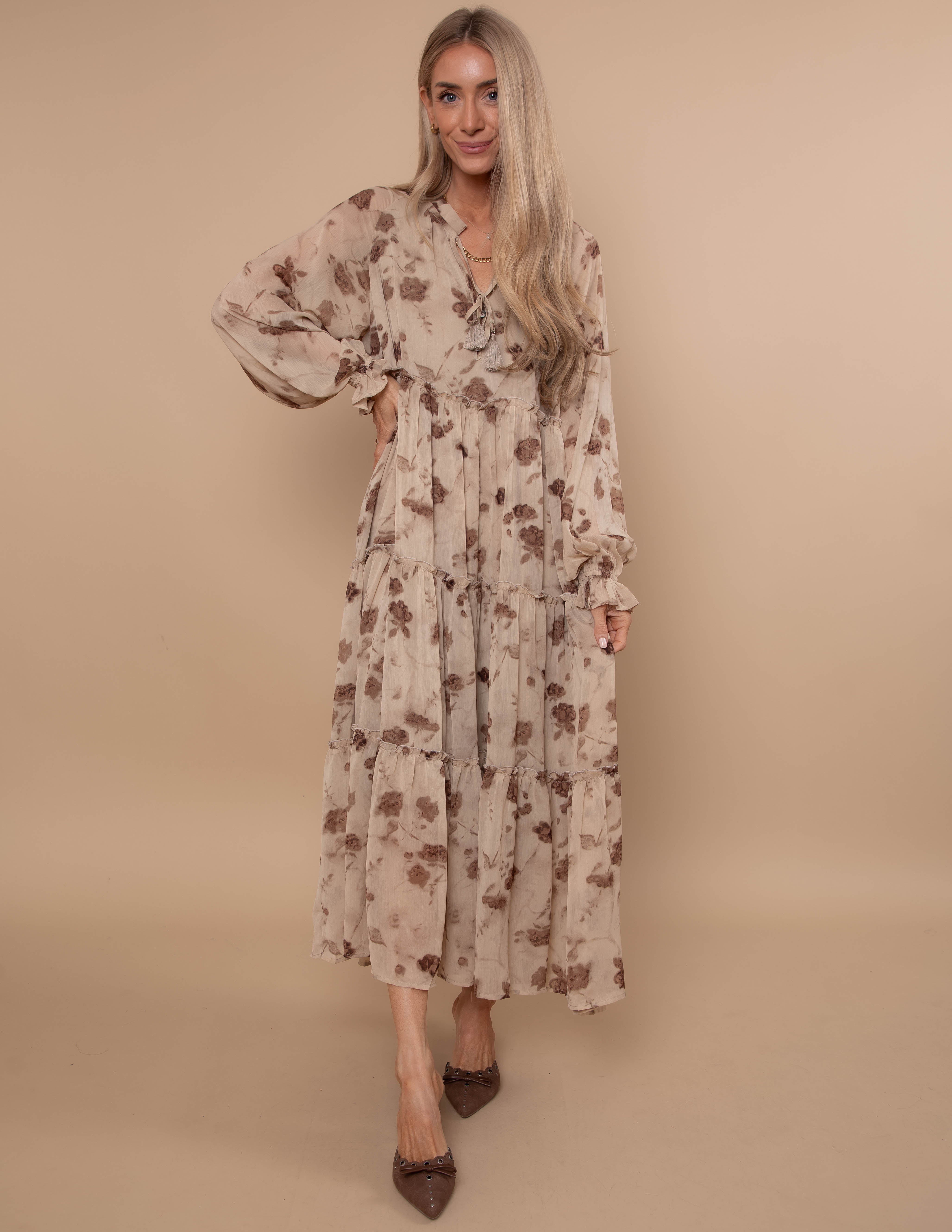 Golden Hour Tiered Dress