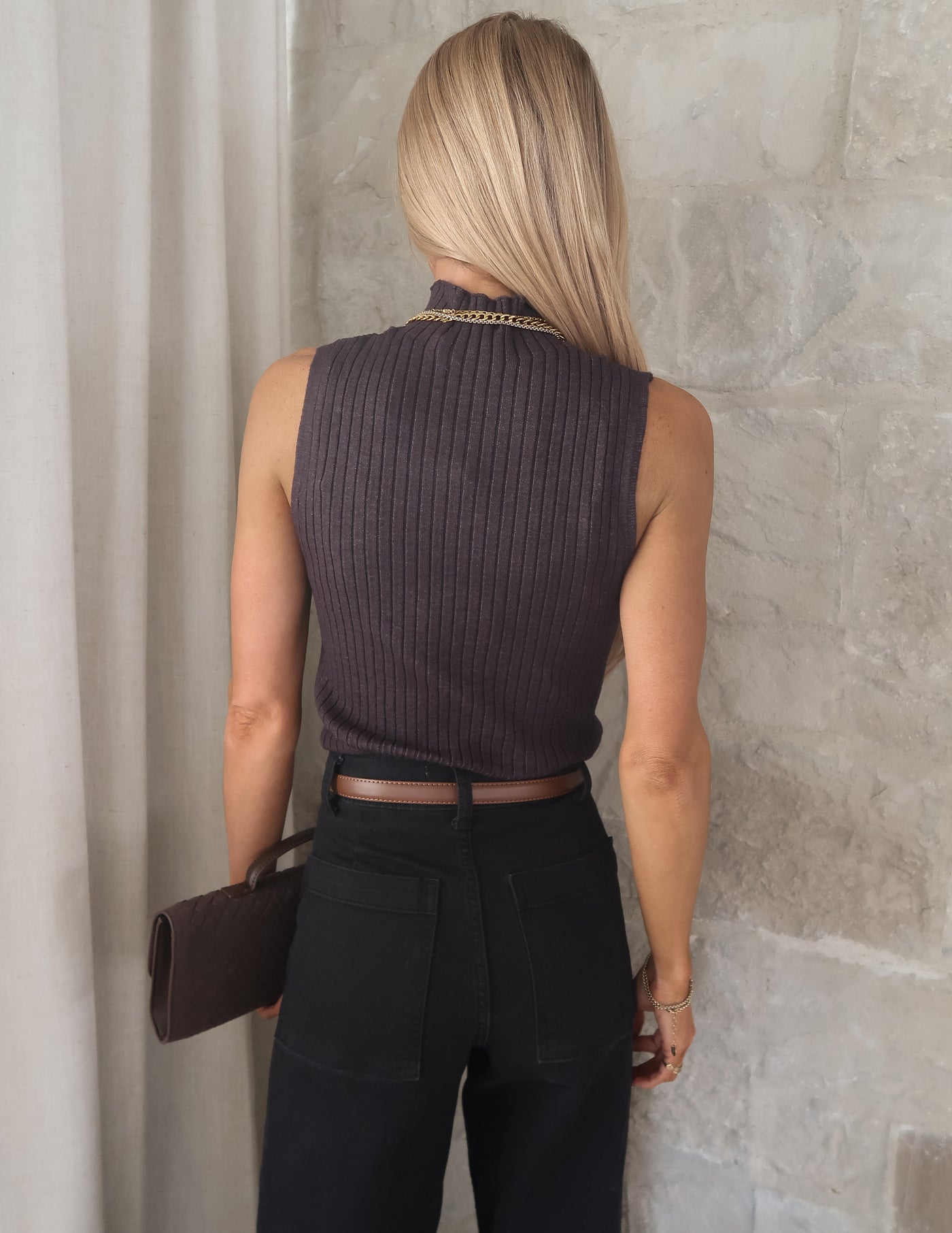 Sculpted Sleeveless Sweater