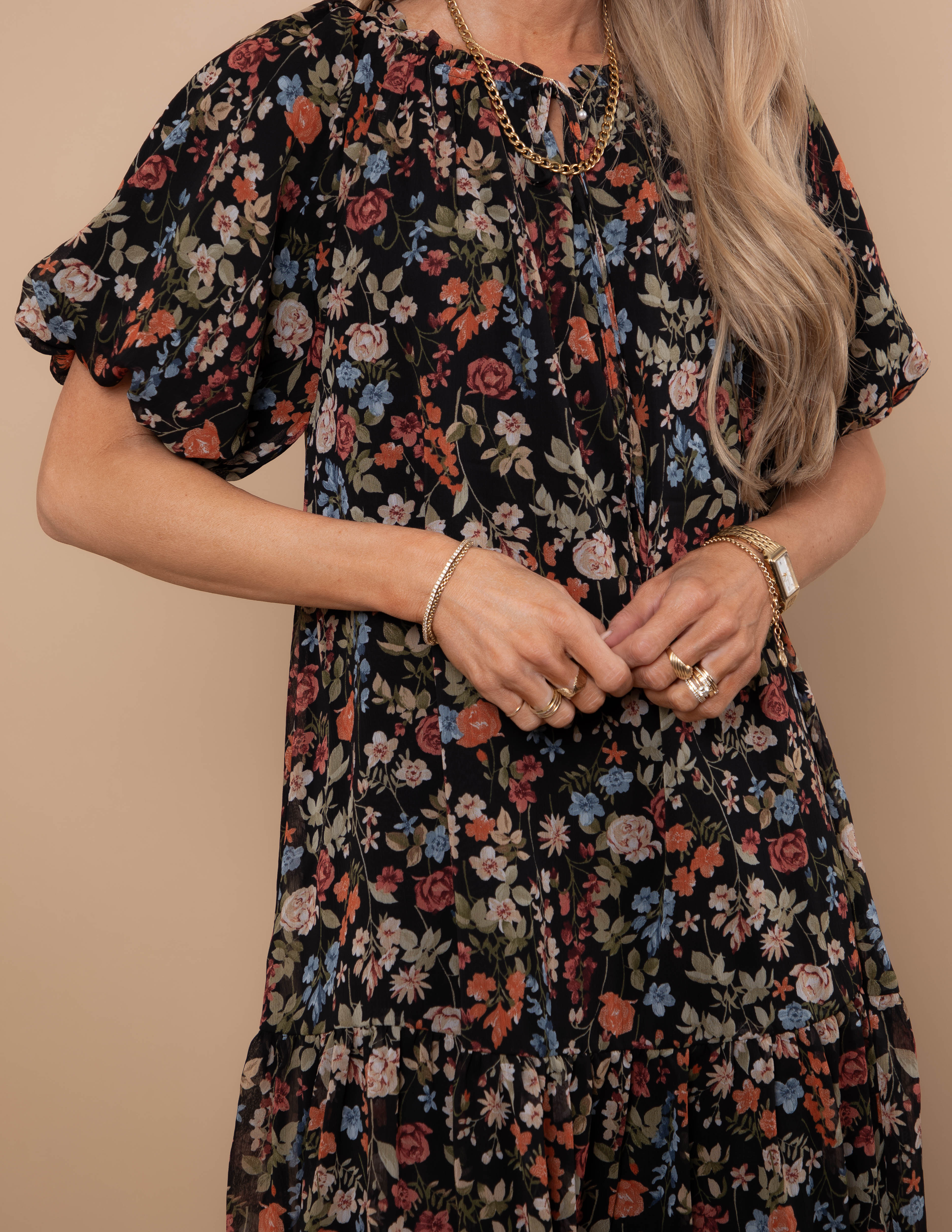 Charmed Floral Midi Dress