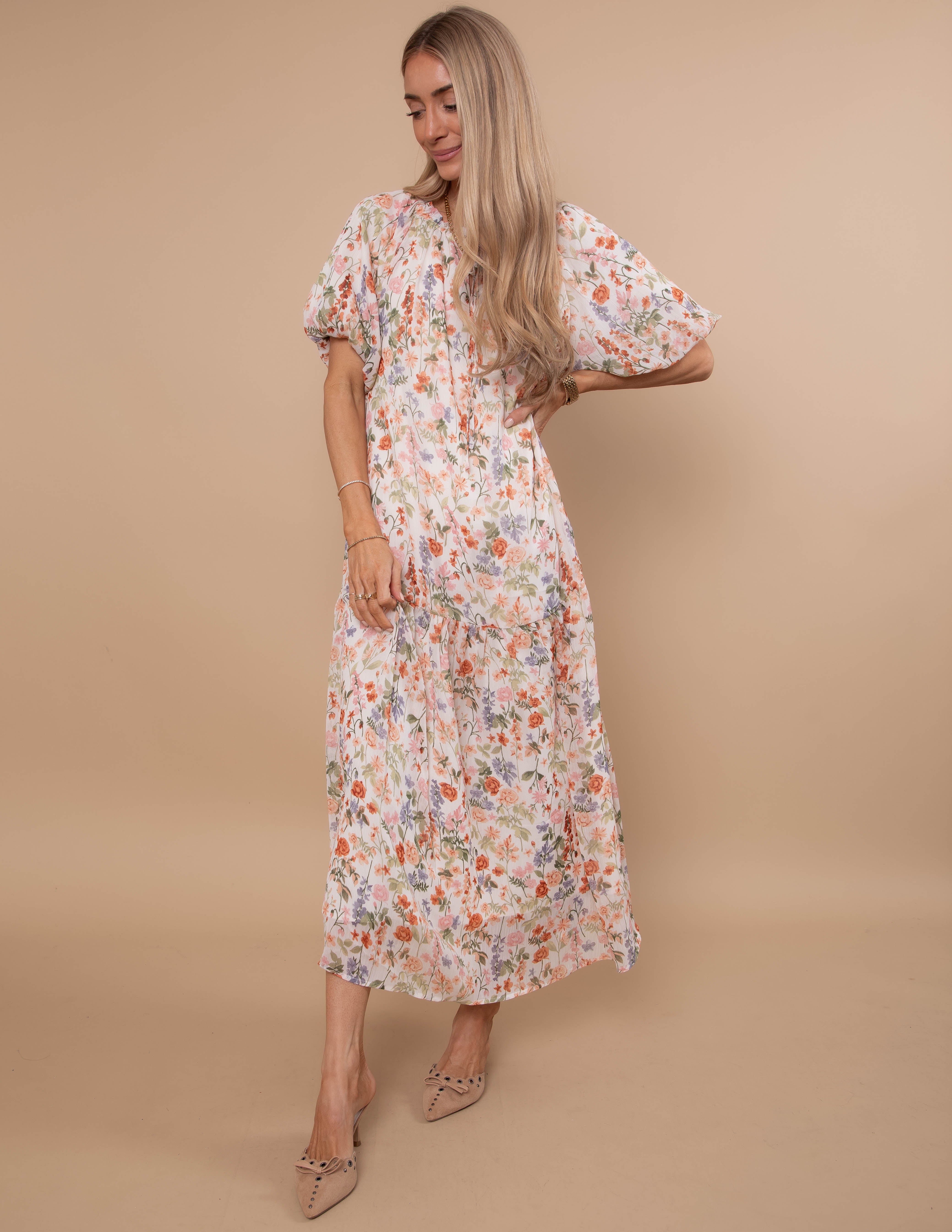 Charmed Floral Midi Dress