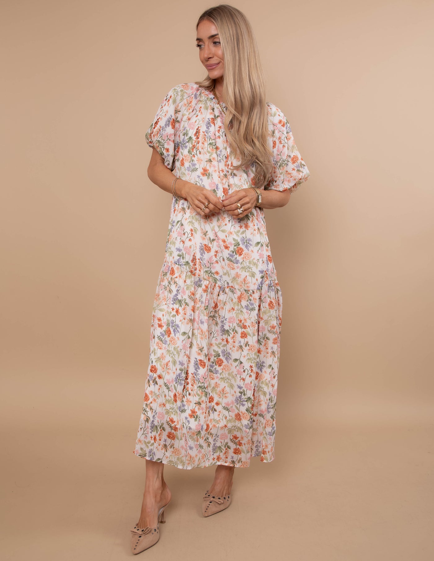 Charmed Floral Midi Dress