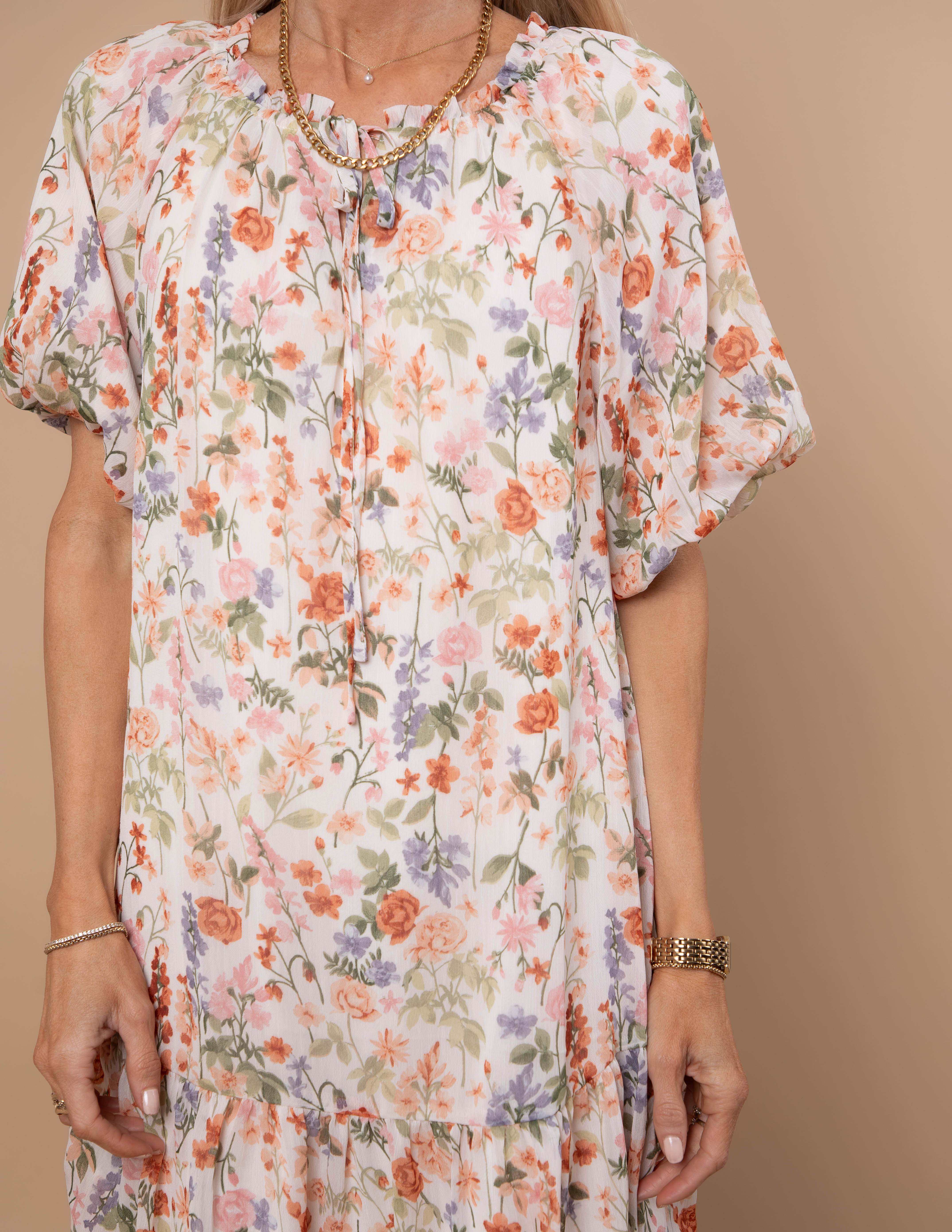 Charmed Floral Midi Dress