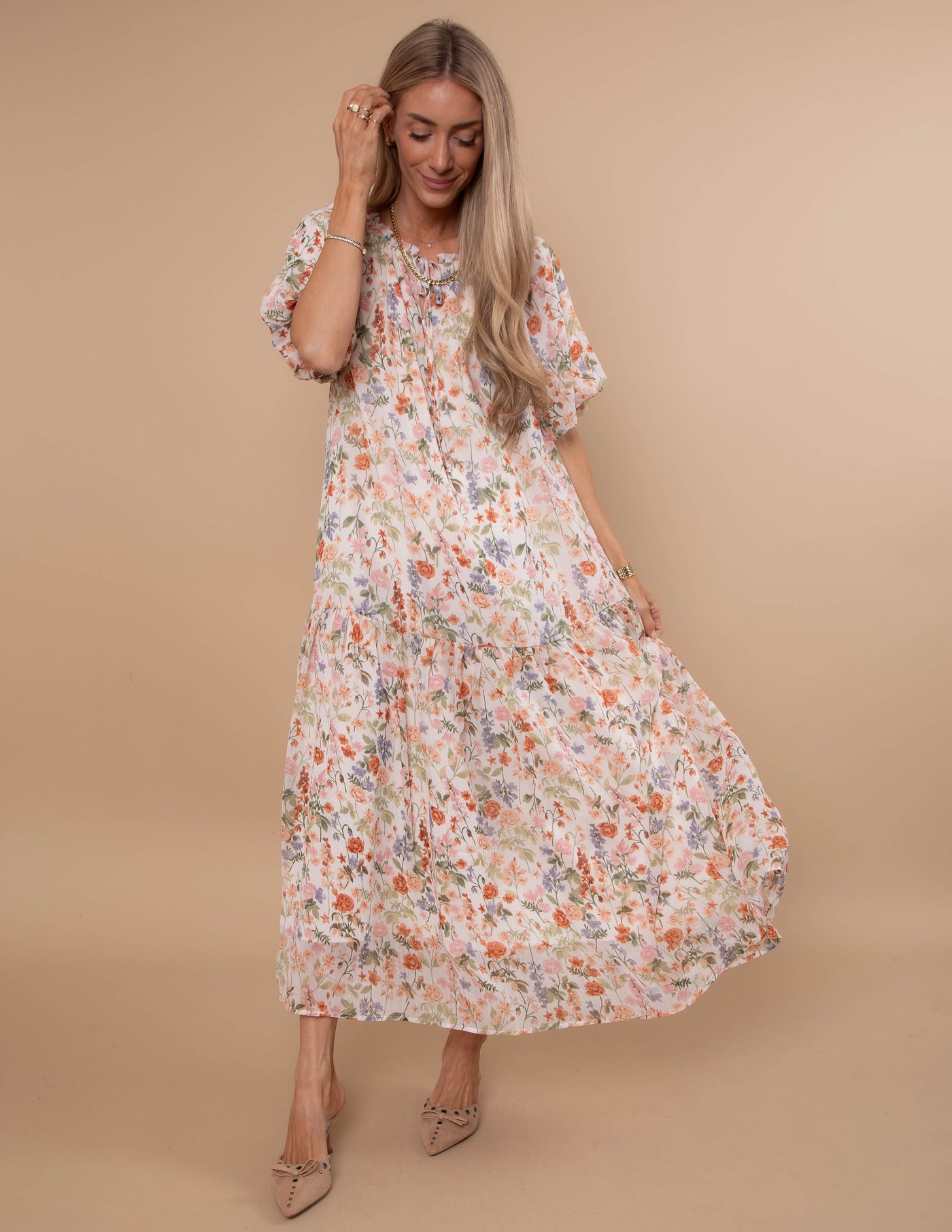 Charmed Floral Midi Dress