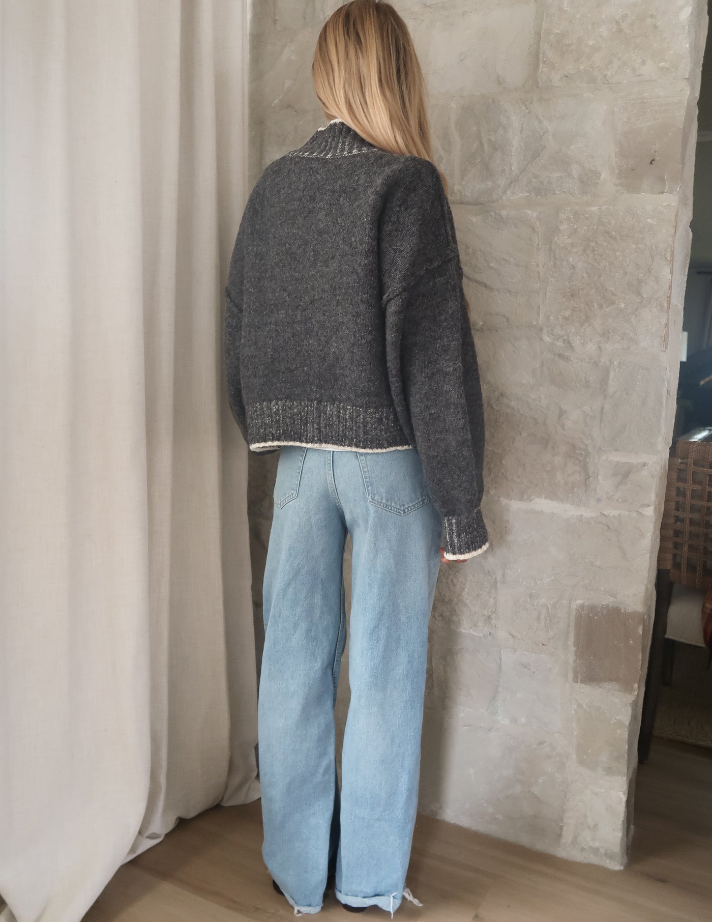 Cozy Charcoal Cloud Sweater