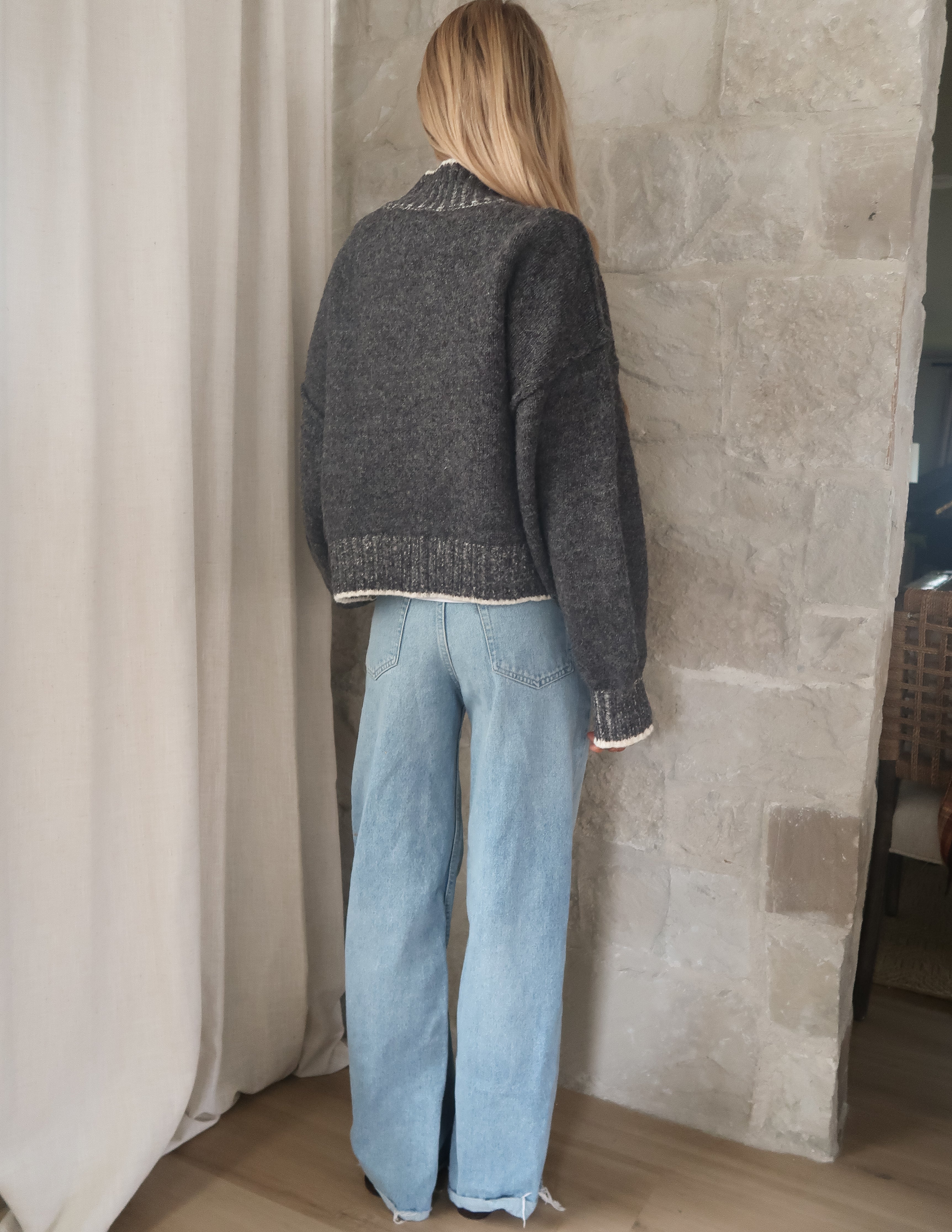 Cozy Charcoal Cloud Sweater