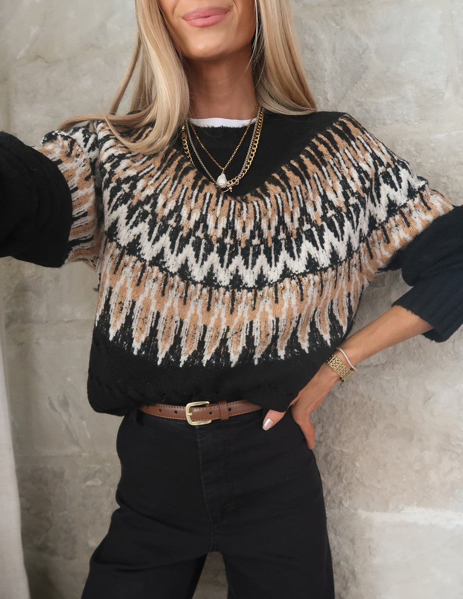 Highland Cable Fair Isle Sweater
