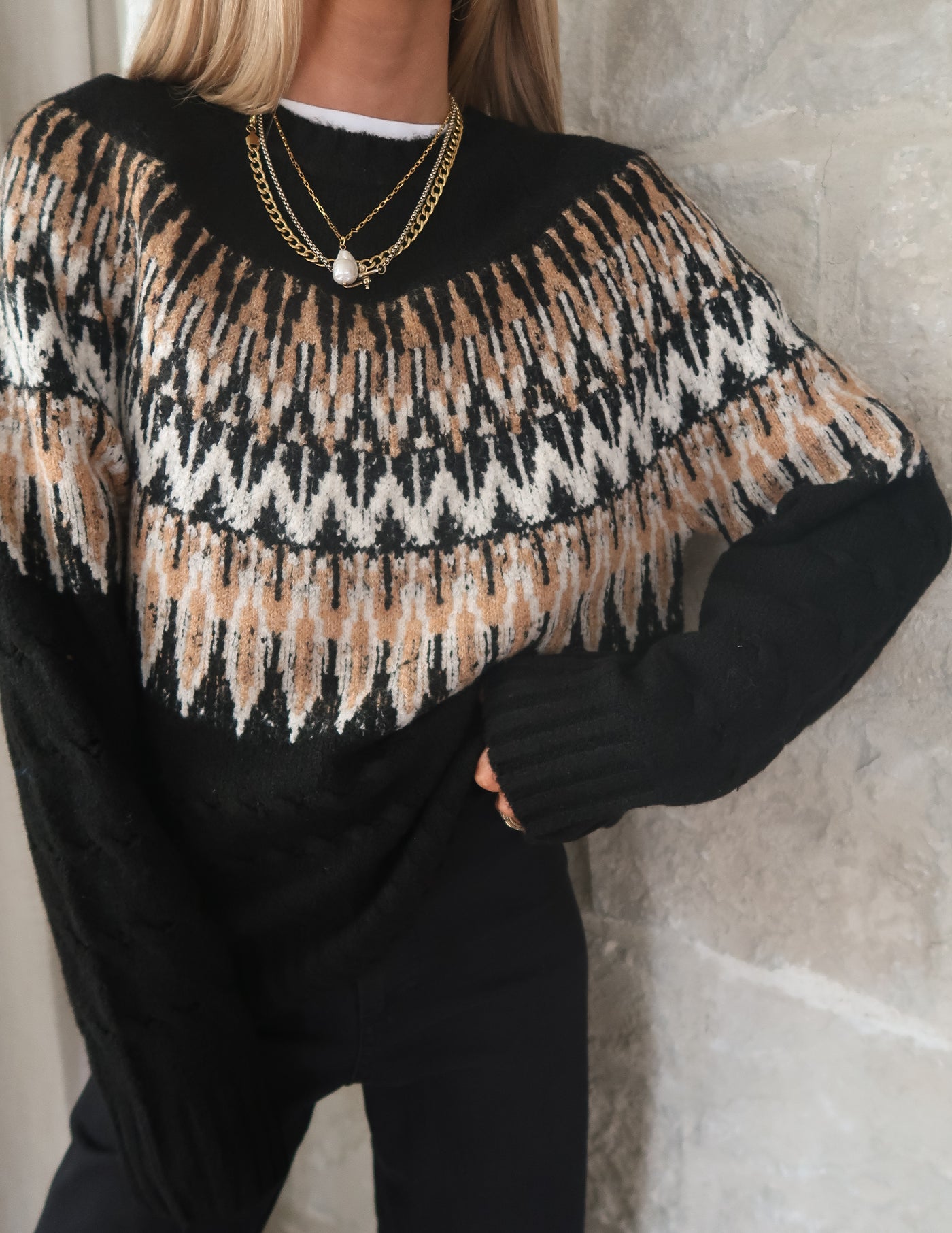 Highland Cable Fair Isle Sweater