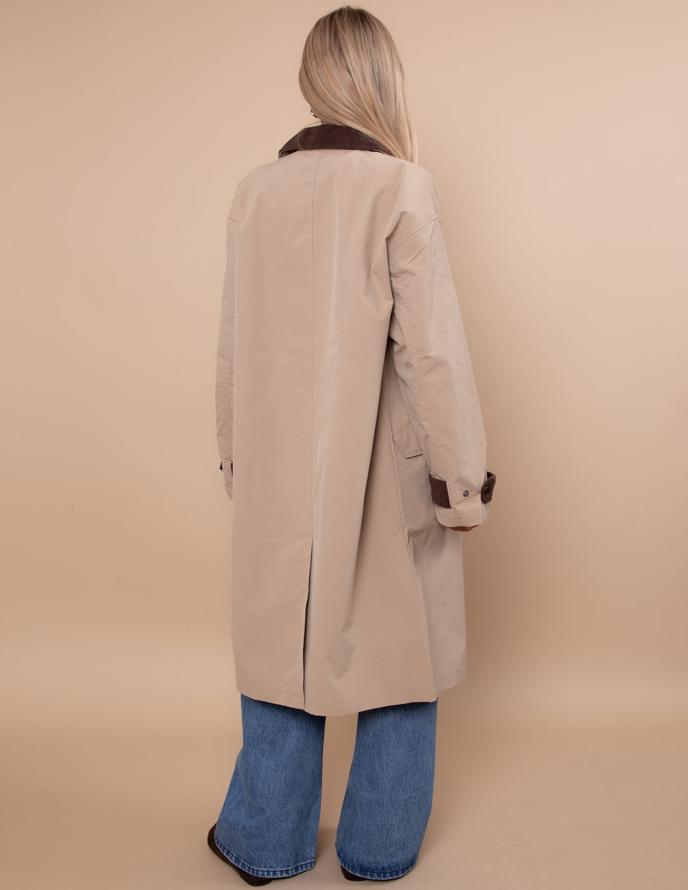 Contour Contrast Trench Coat