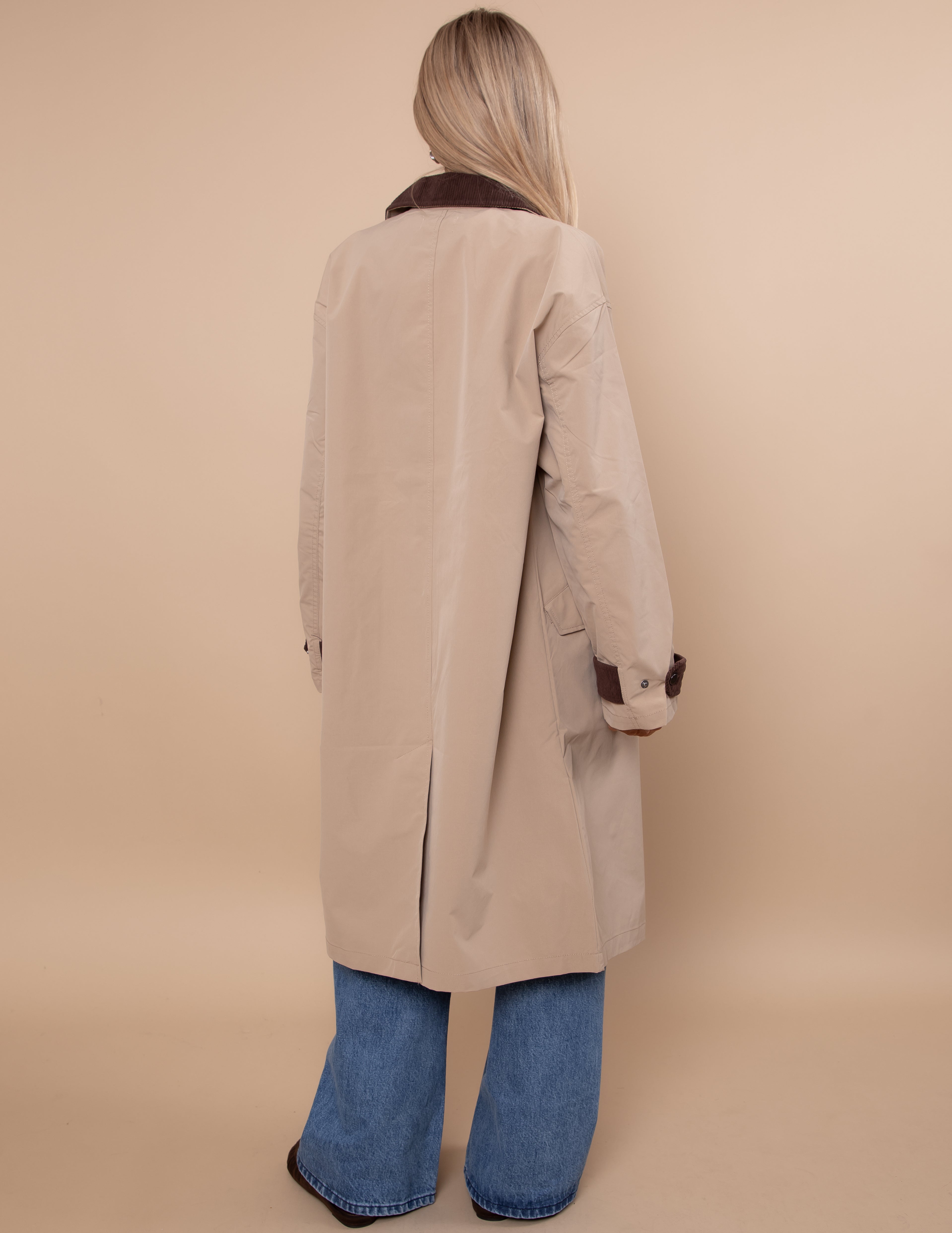 Contour Contrast Trench Coat