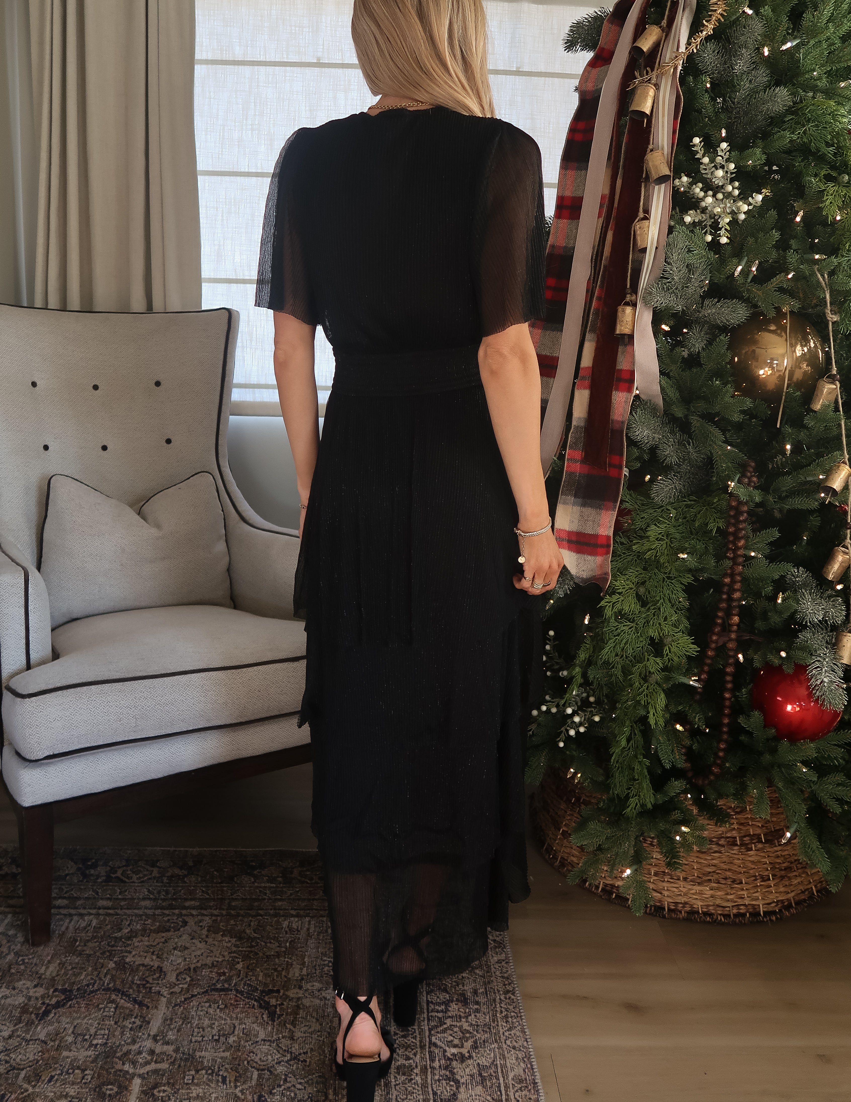 Moonlit Glimmer Layered Dress