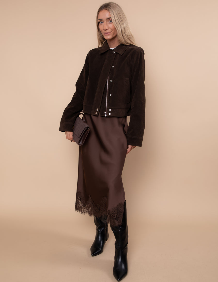 Midnight Mocha Lace Skirt