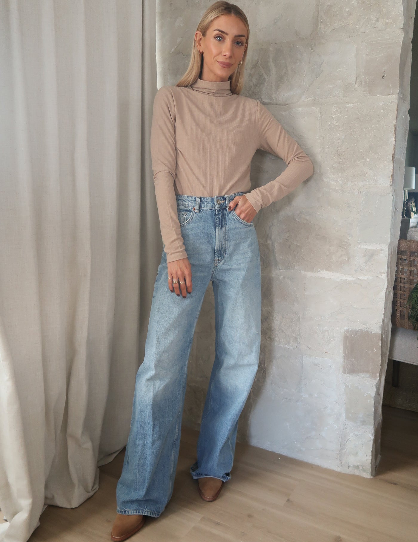 Sandstone Ribbed Top