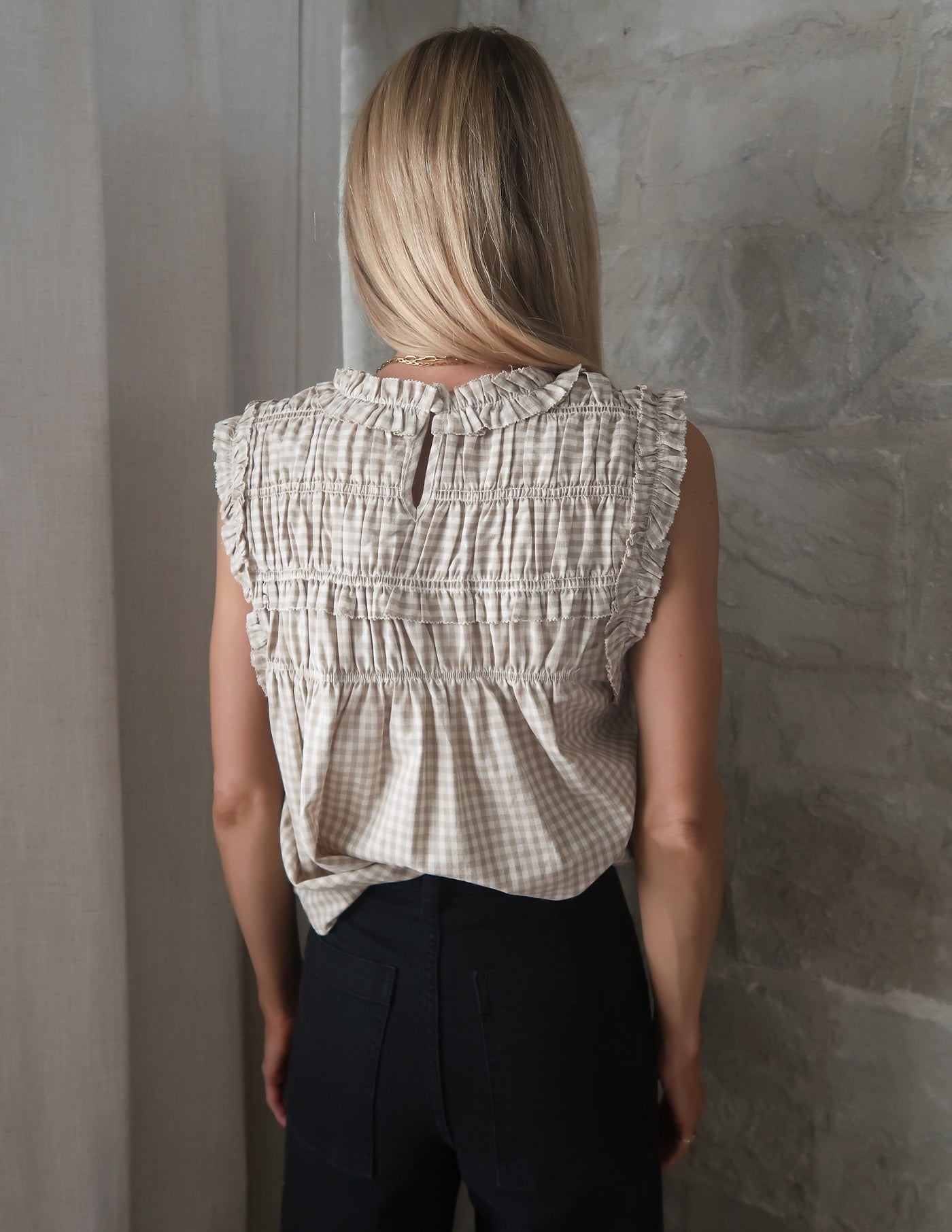 Millie Meadow Gingham Top