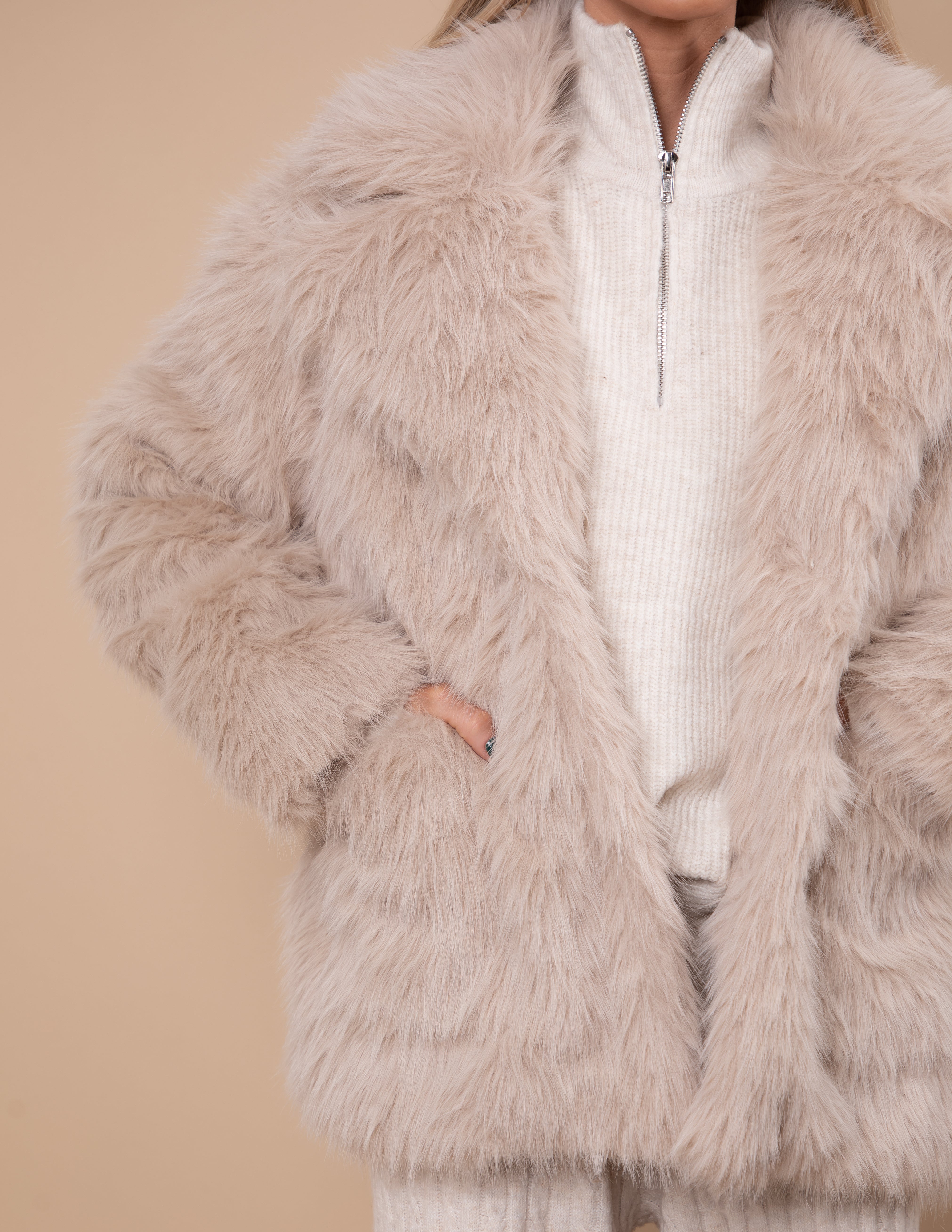Opulence Faux Fur Coat
