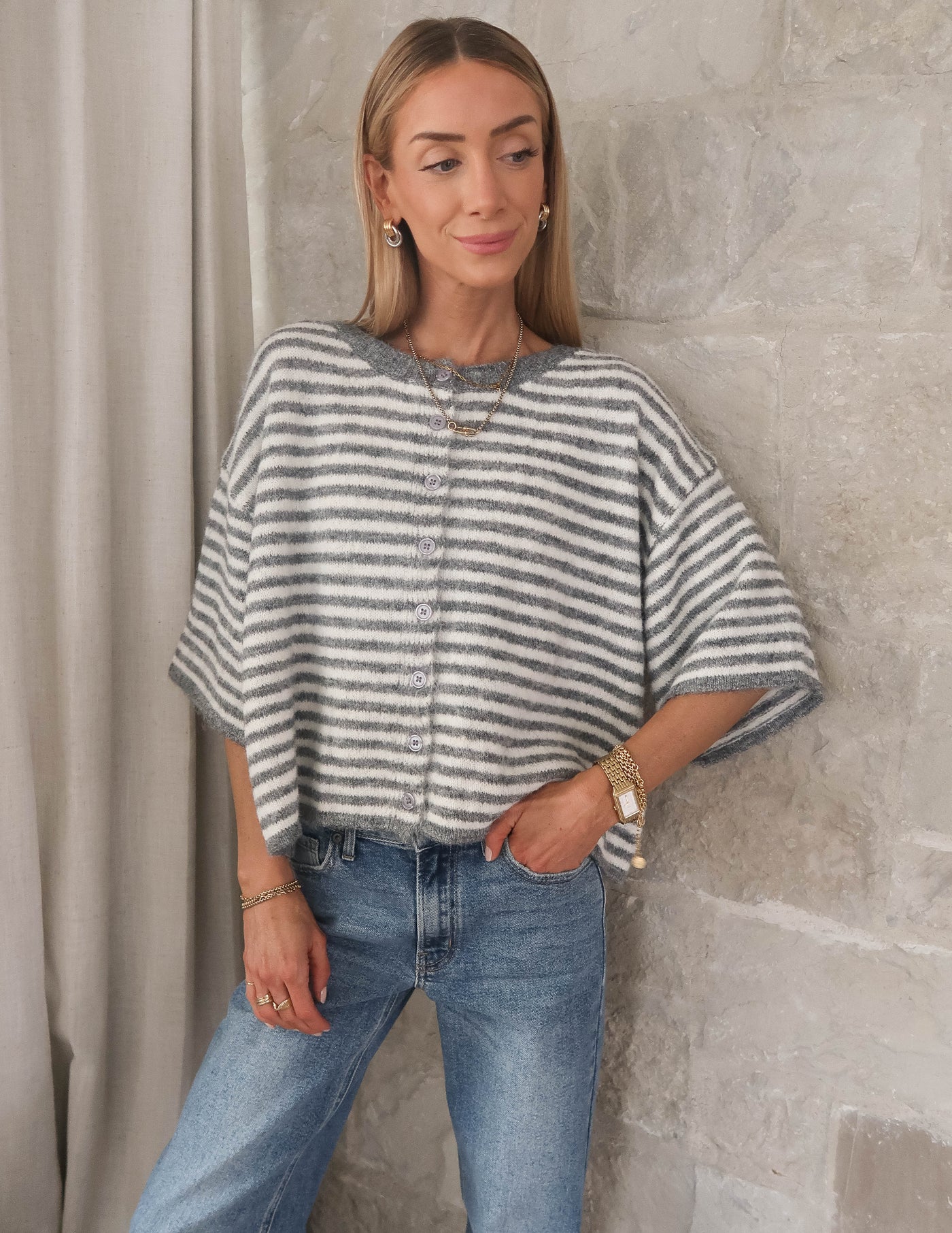 Ridgeway Striped Cardigan