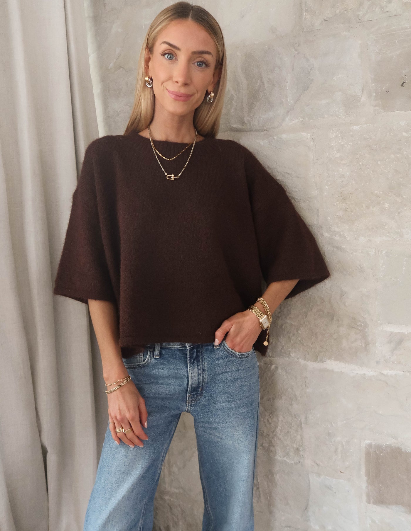 Loft Cropped Sweater