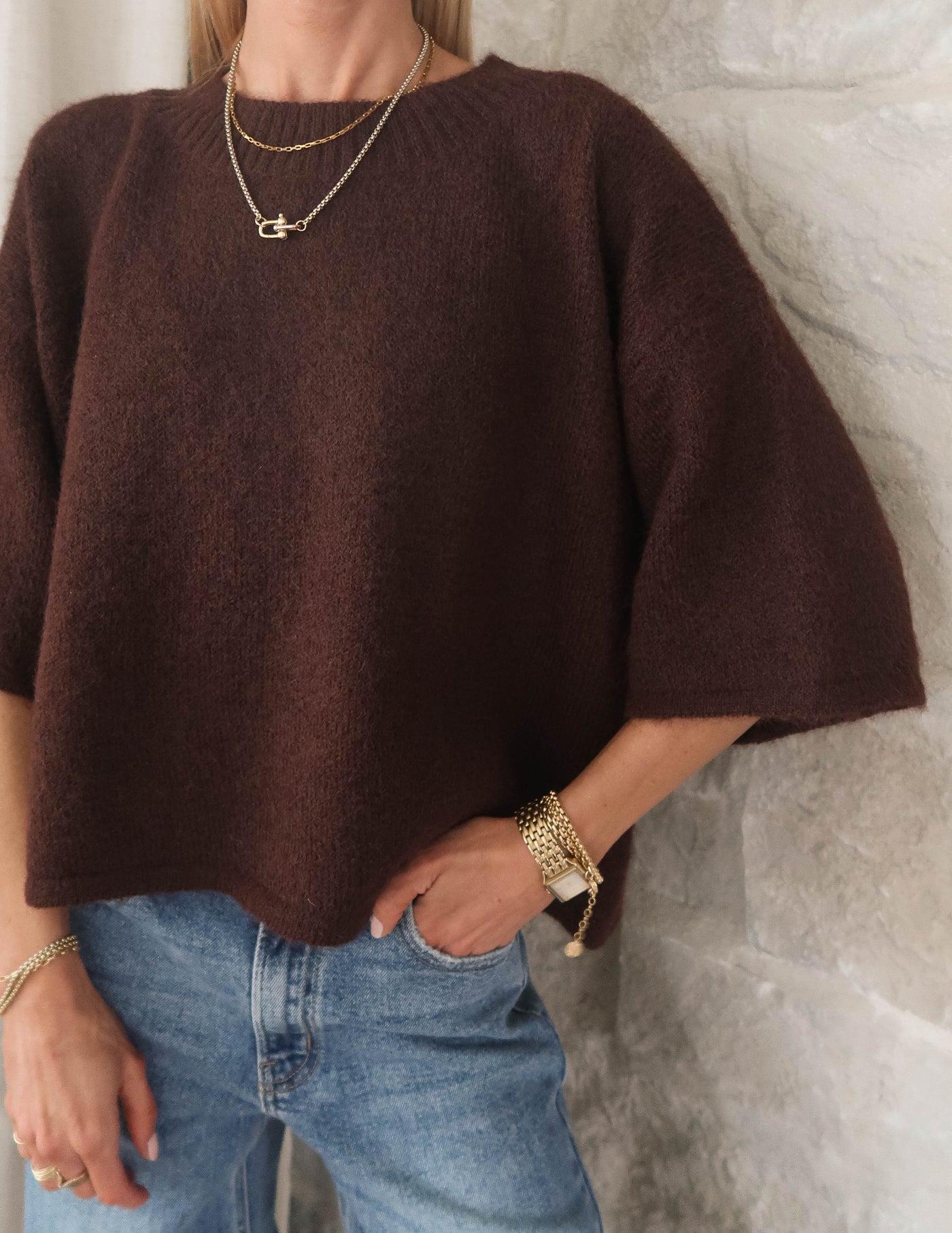 Loft Cropped Sweater