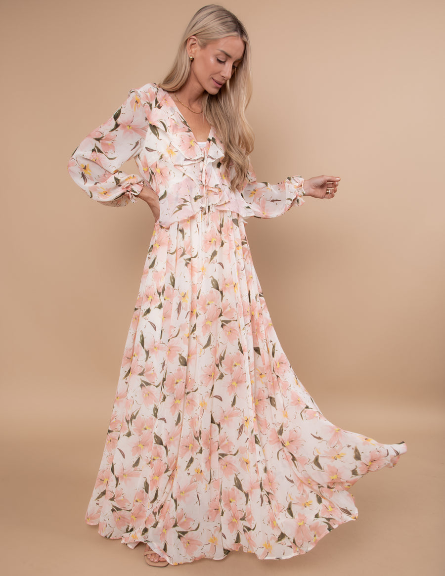 Petal Breeze Maxi Dress