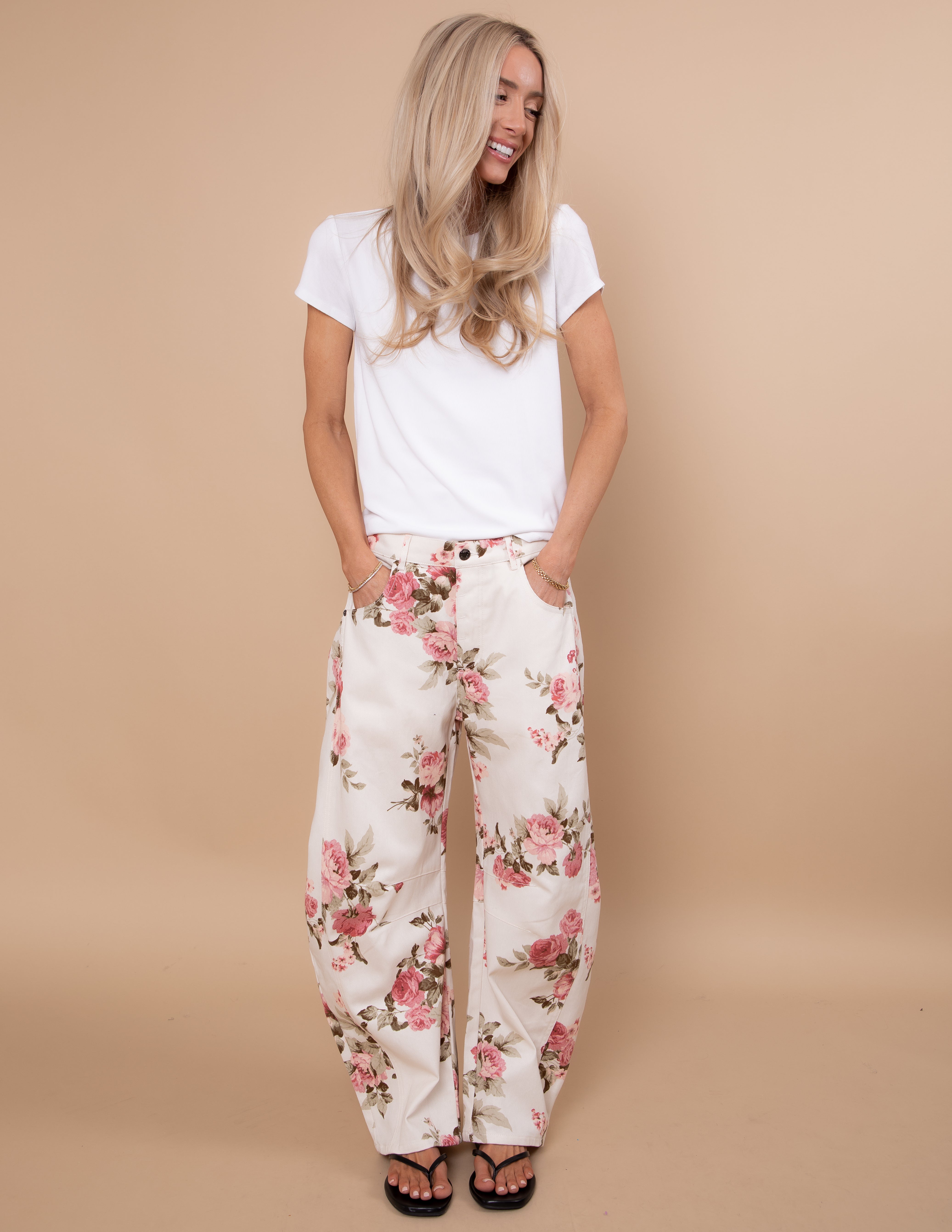 Rose Garden Wide-Leg Pants