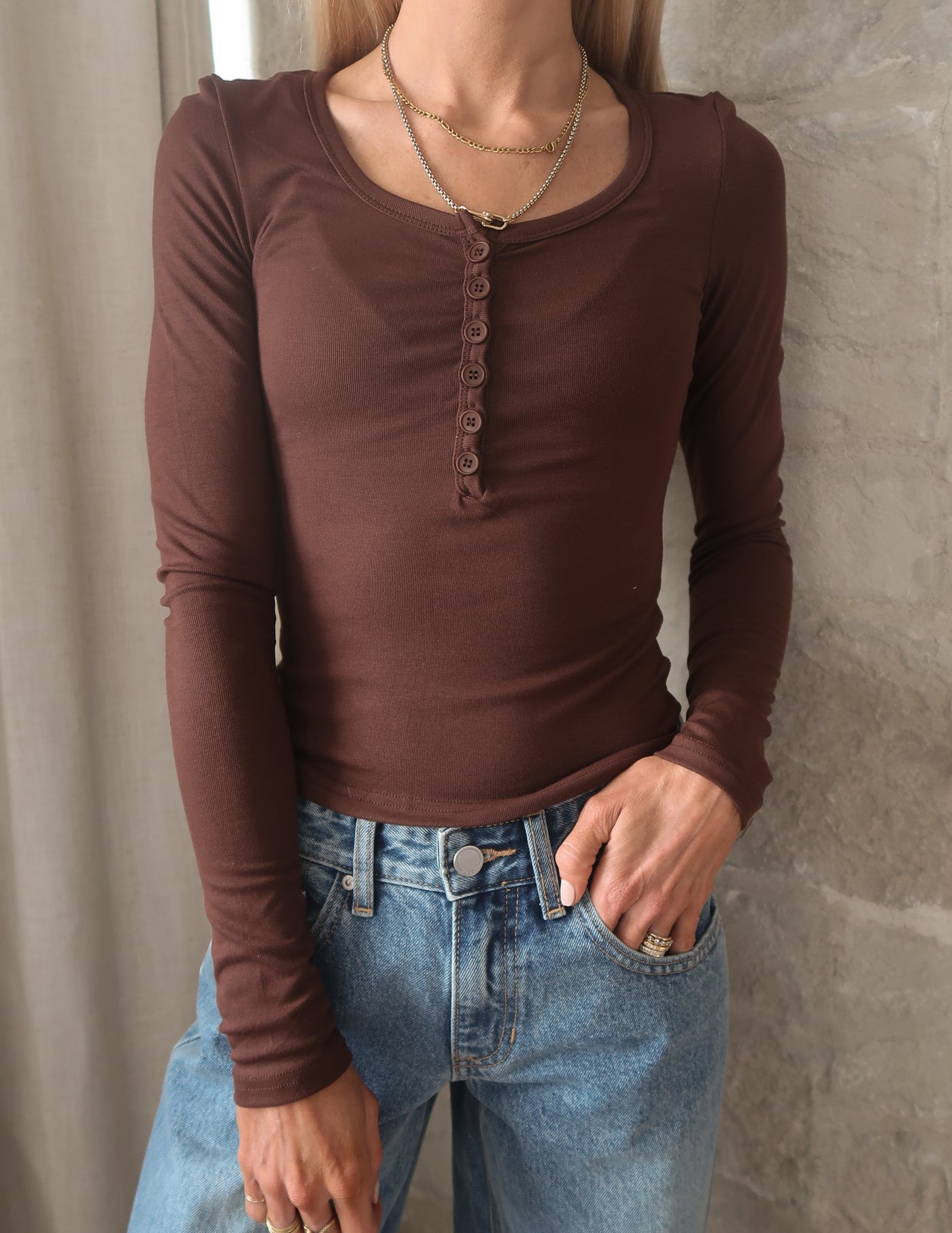 Harper Long Sleeve Henley