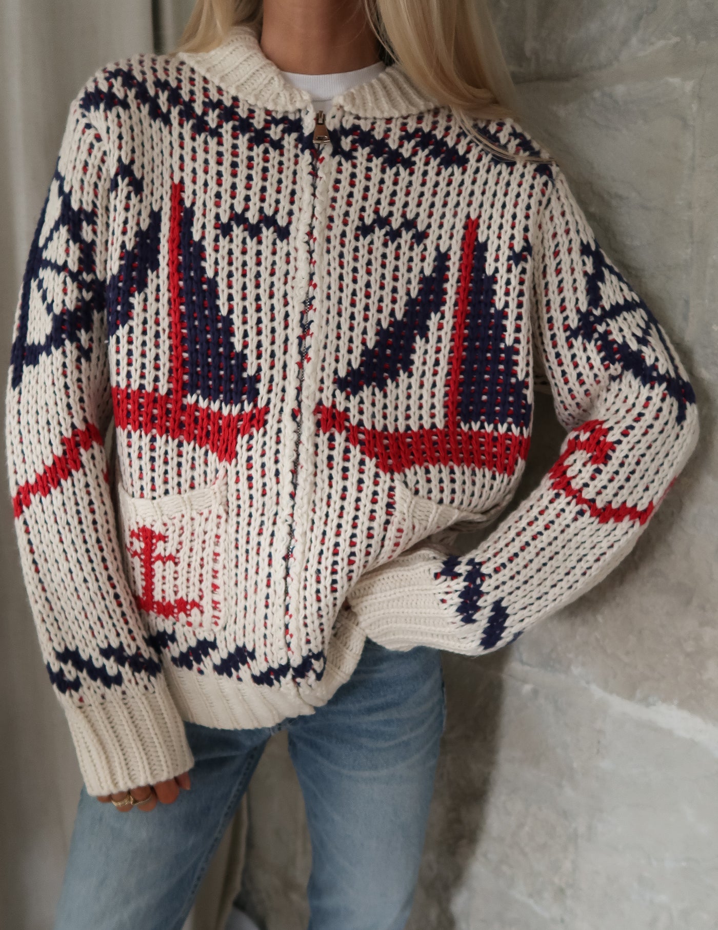 Sailboat Knit Cardigan