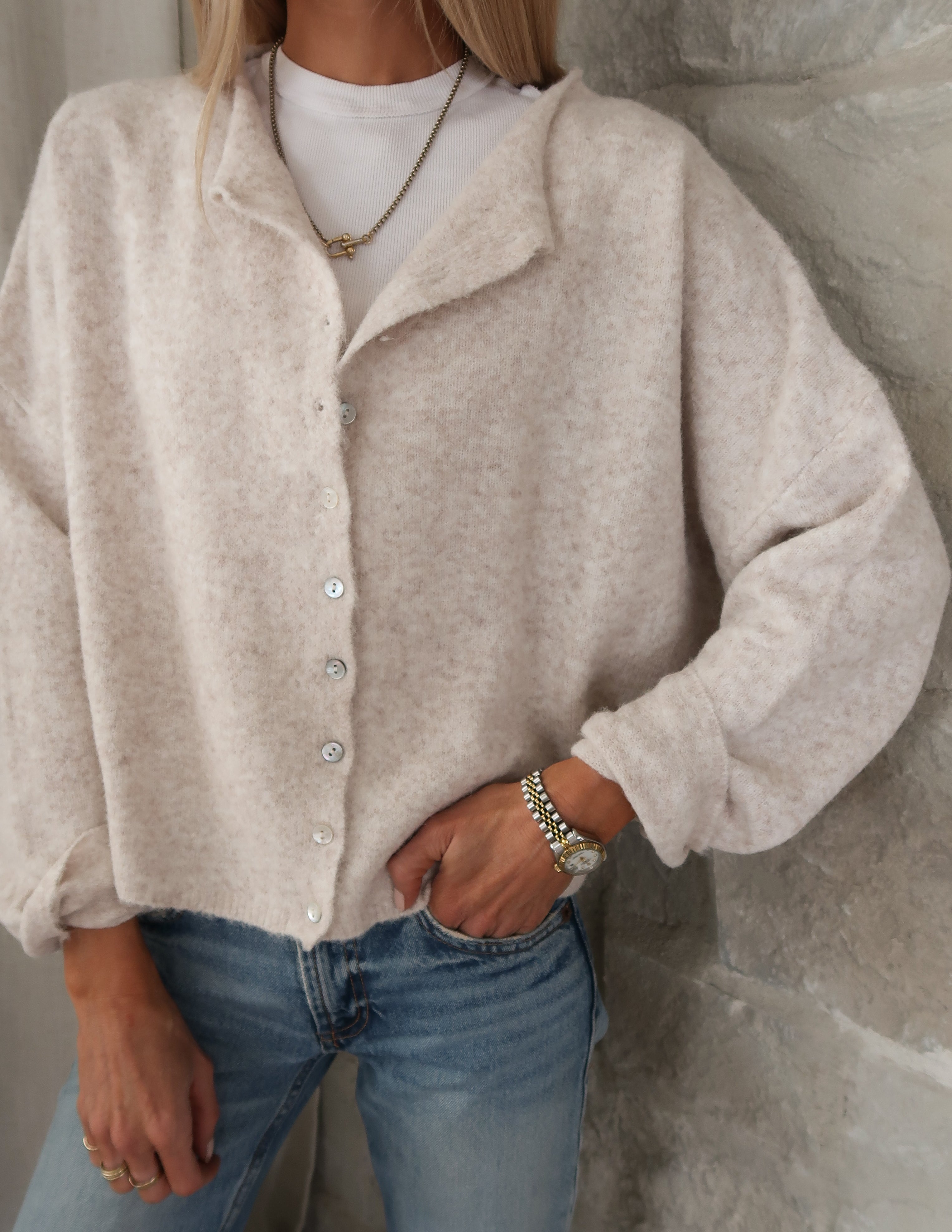 Soraya Button Cardigan