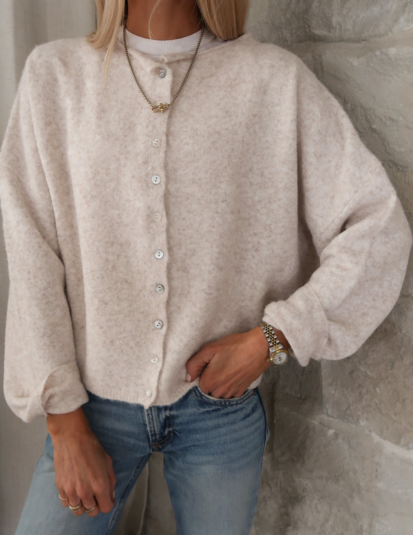 Soraya Button Cardigan