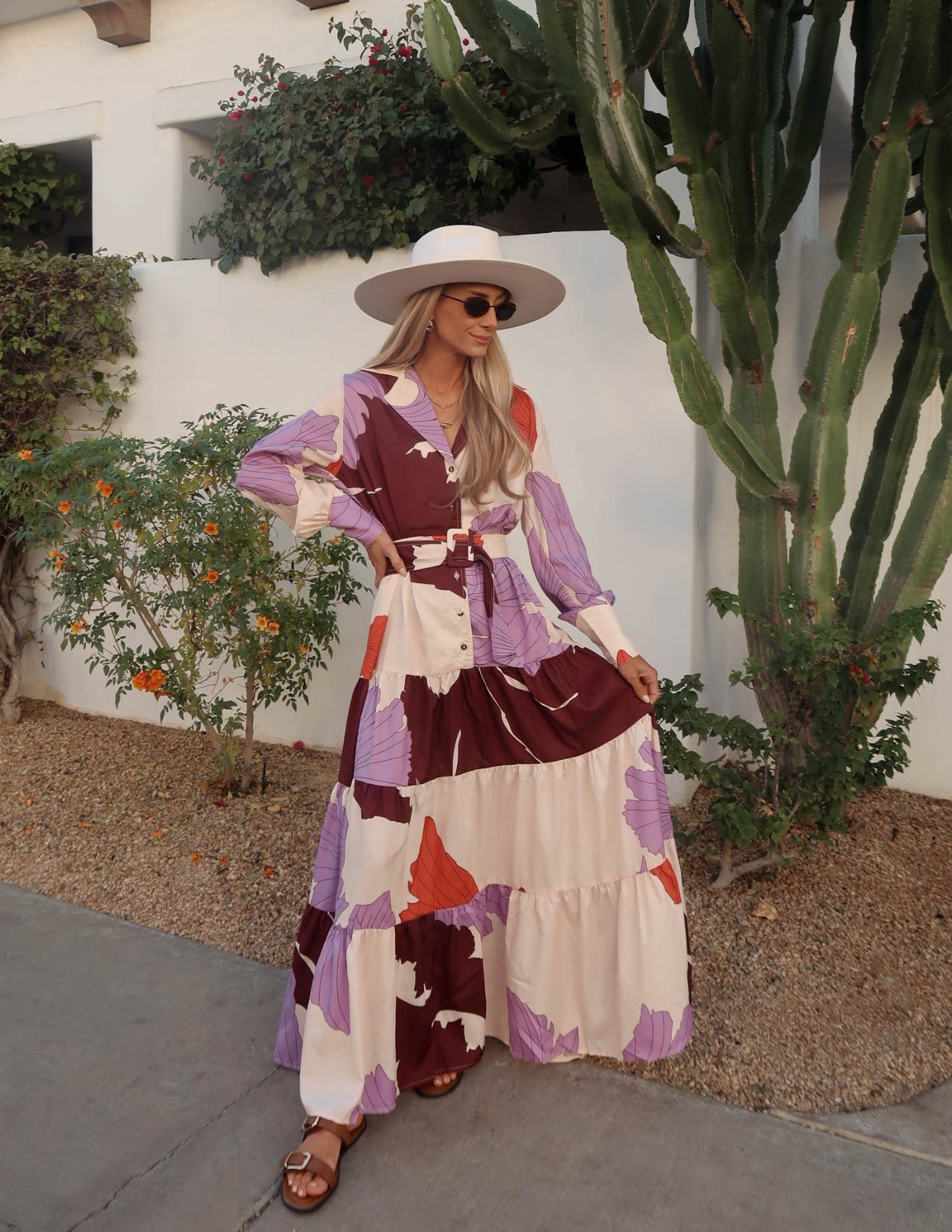 Lavender Bloom Maxi Dress