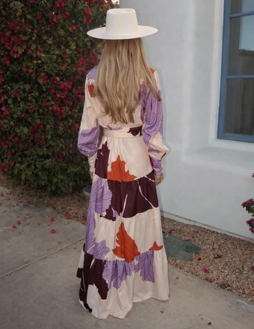 Lavender Bloom Maxi Dress