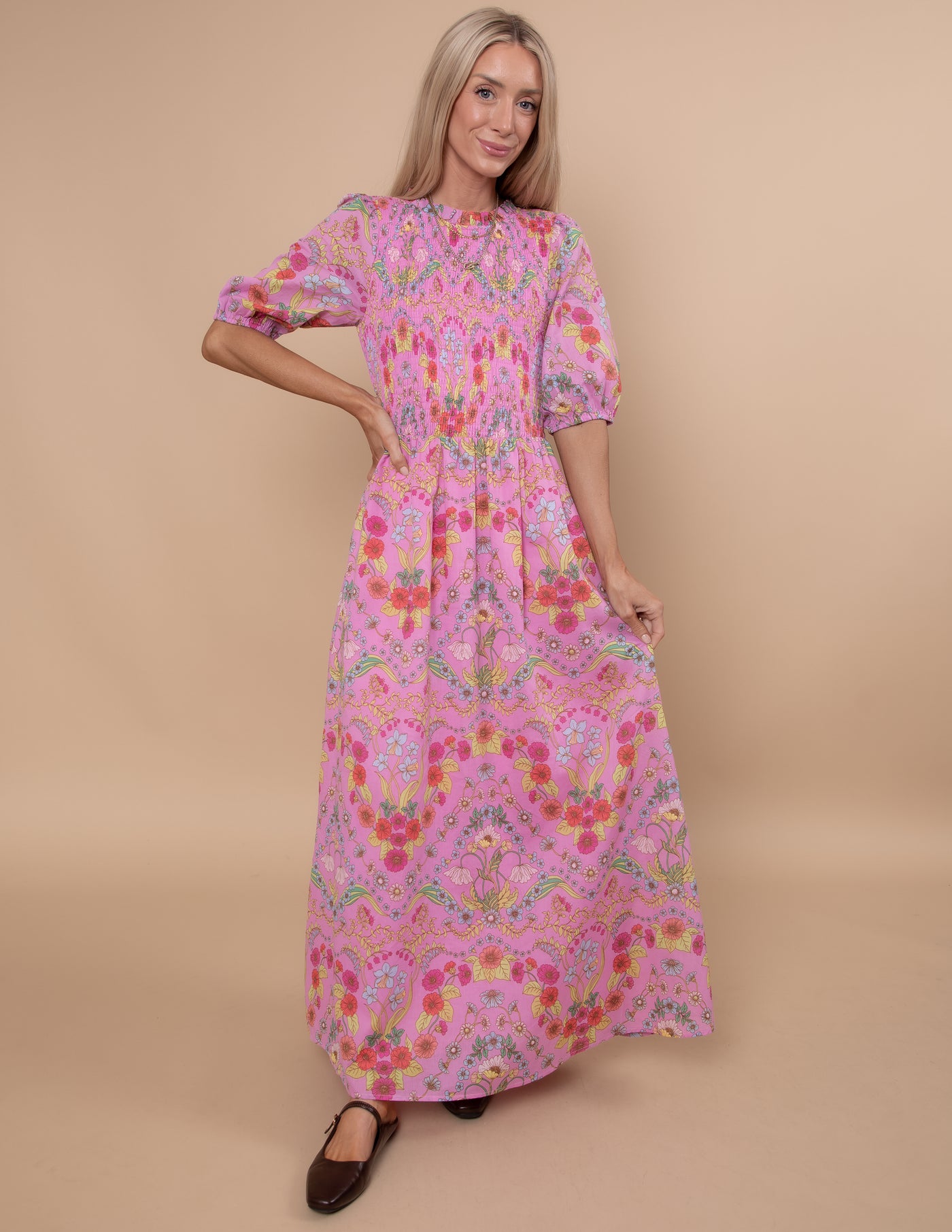 Ramsie Floral Smocked Maxi Dress