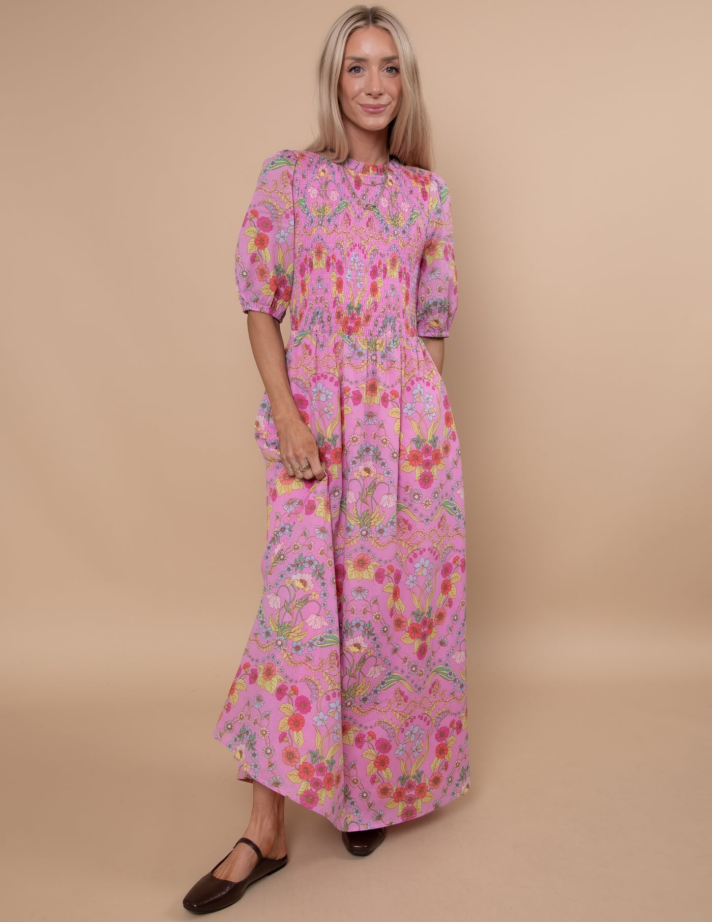 Ramsie Floral Smocked Maxi Dress
