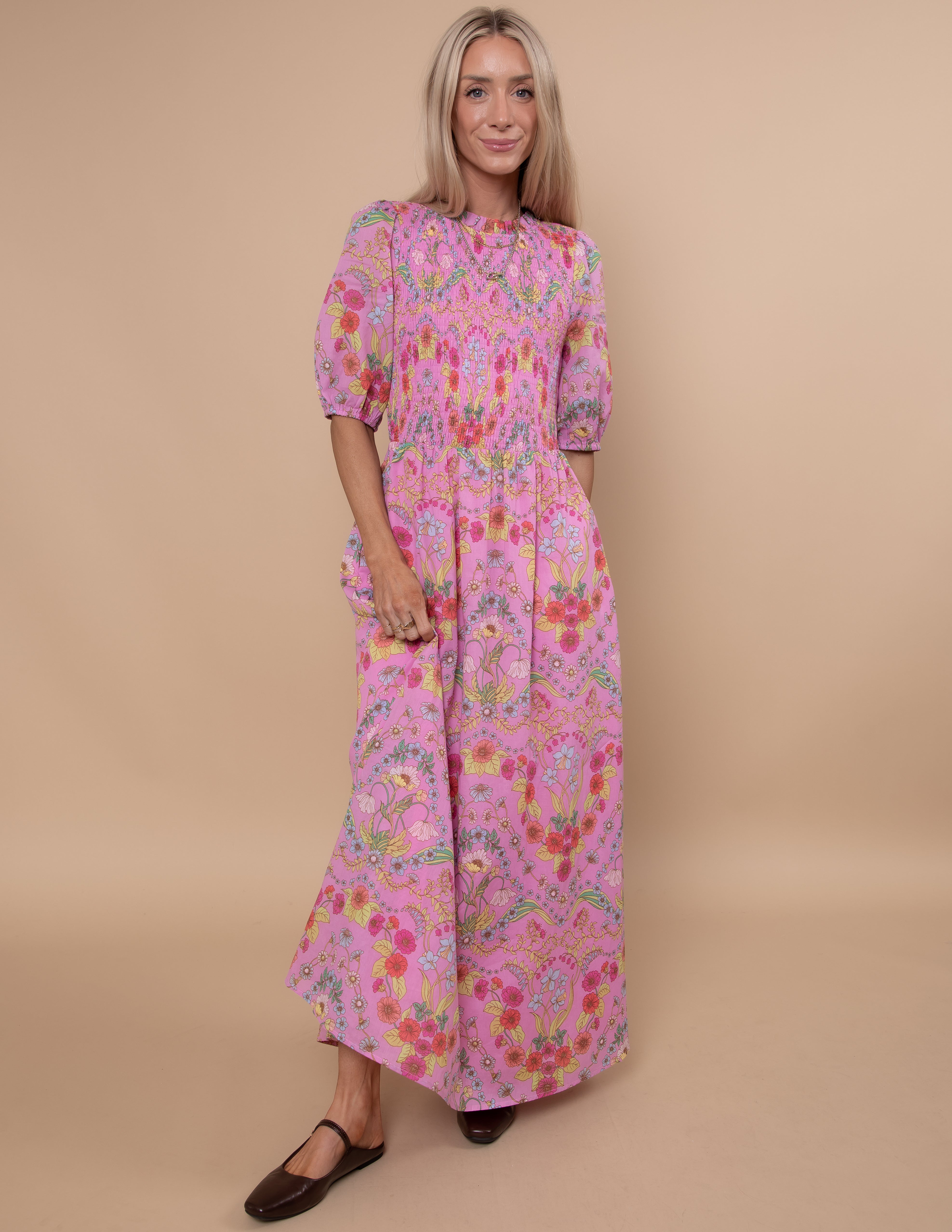 Ramsie Floral Smocked Maxi Dress