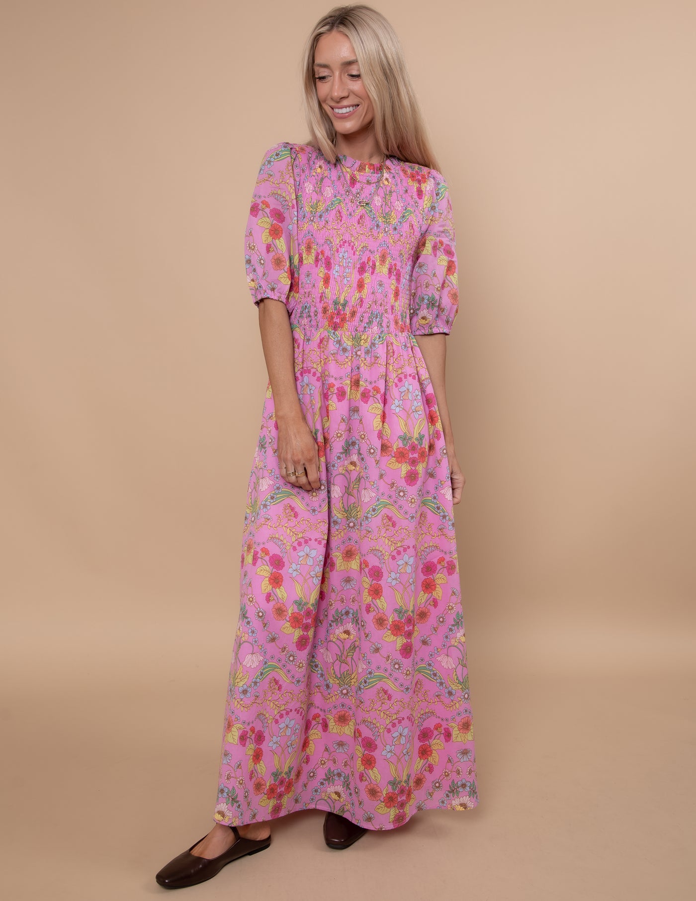 Ramsie Floral Smocked Maxi Dress