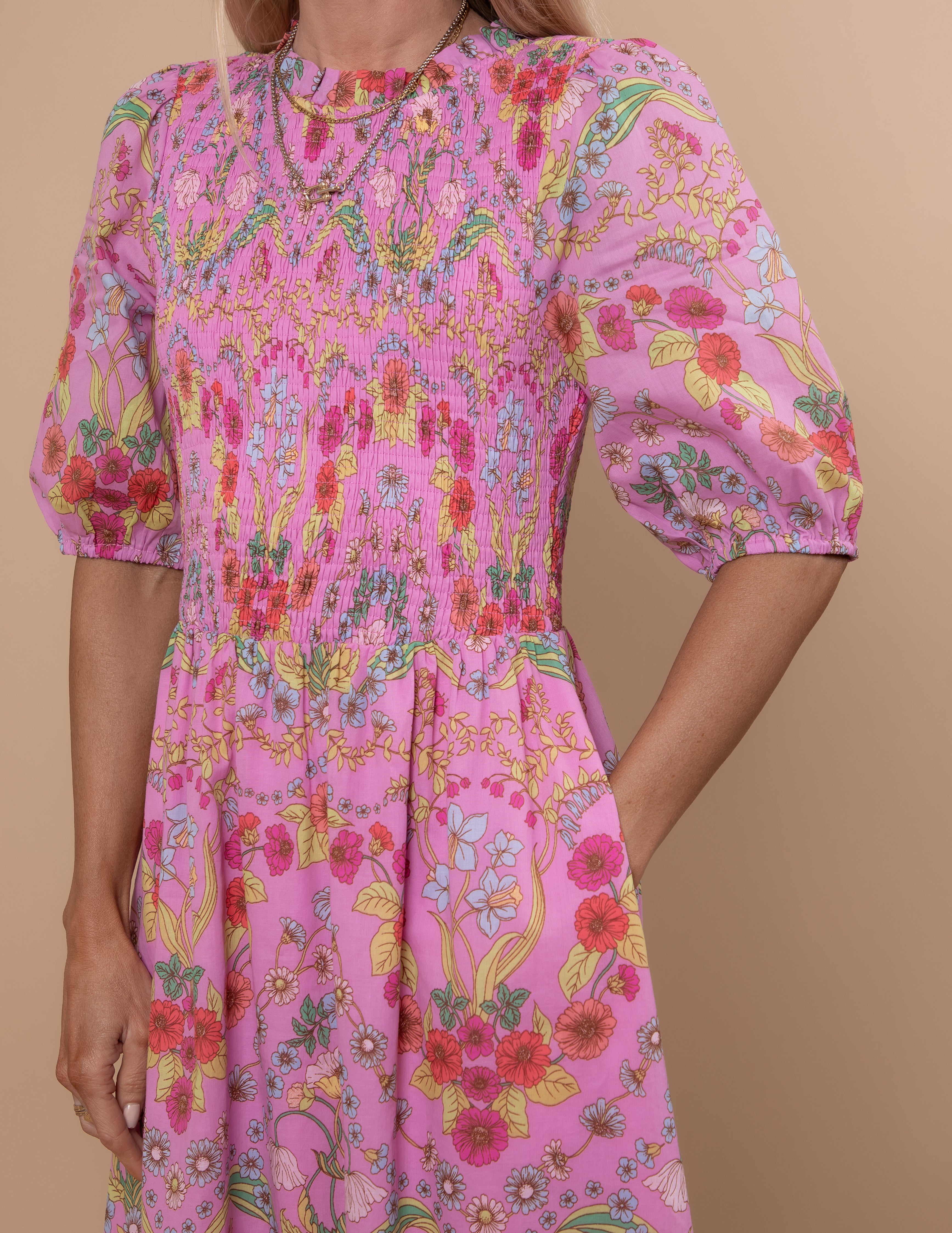 Ramsie Floral Smocked Maxi Dress