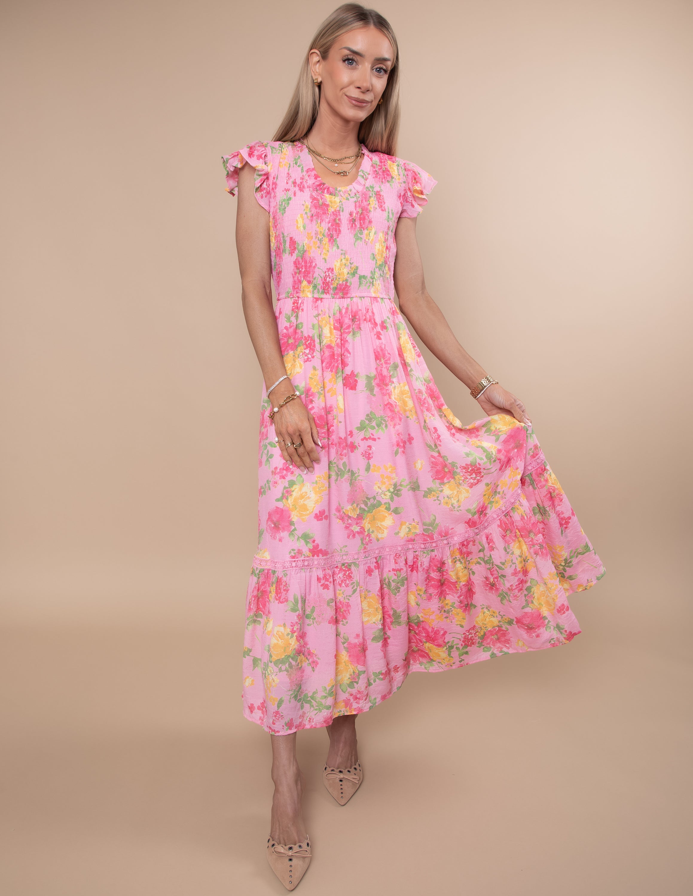 Elanora Floral Midi Dress