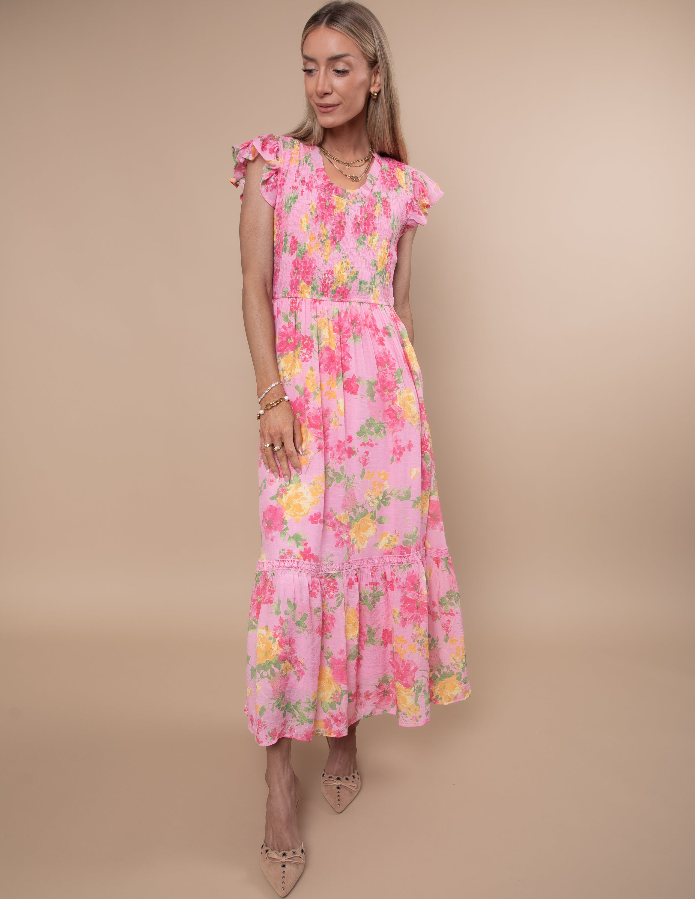 Elanora Floral Midi Dress