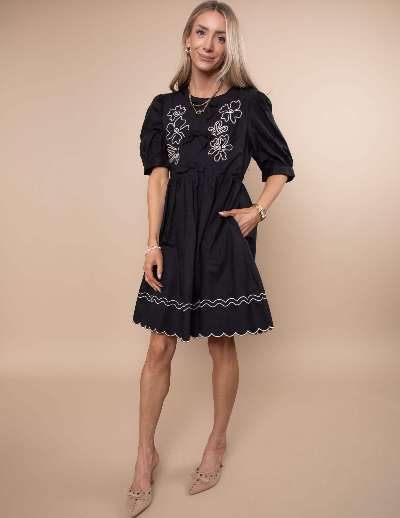 Weston Embroidered Dress