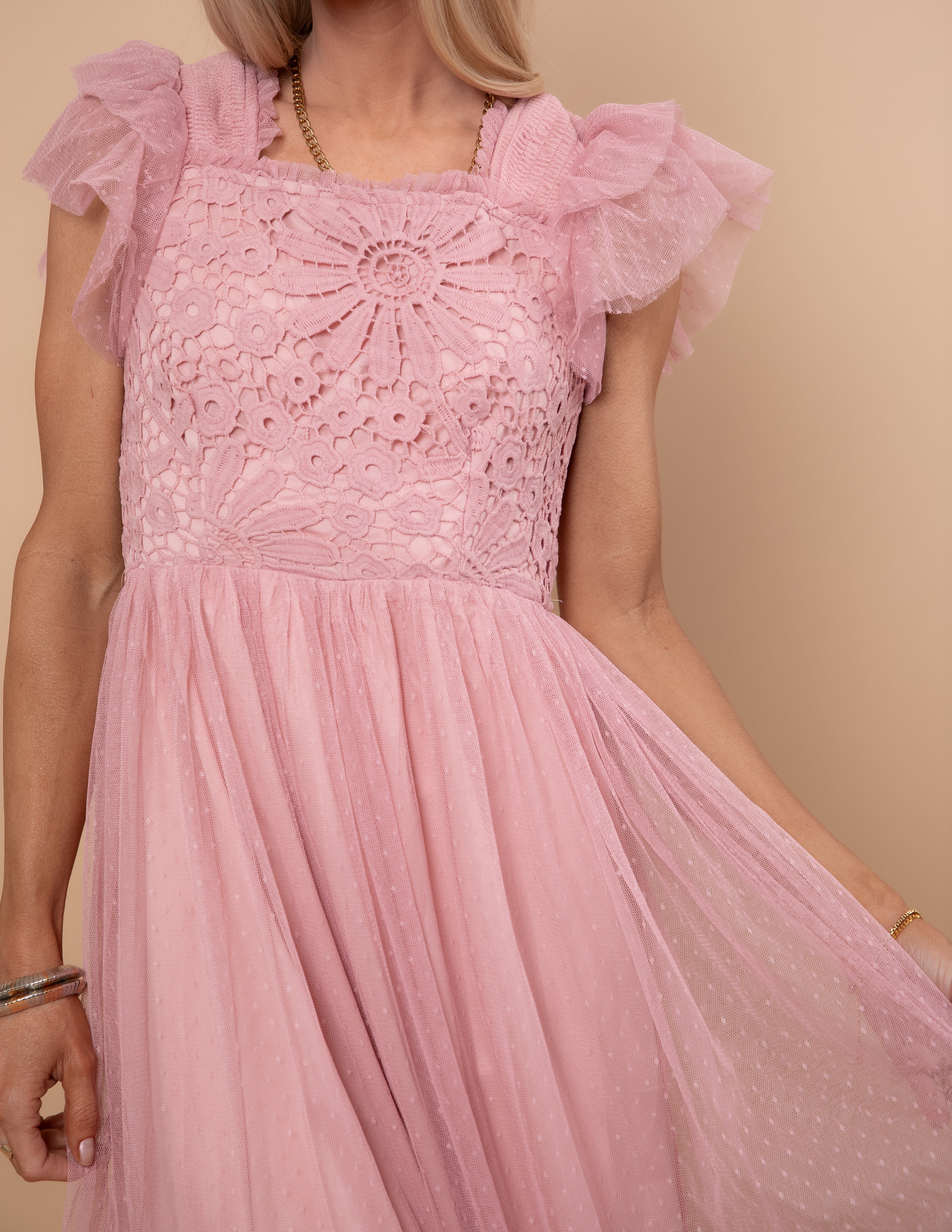 Anastasia Mesh Midi Dress