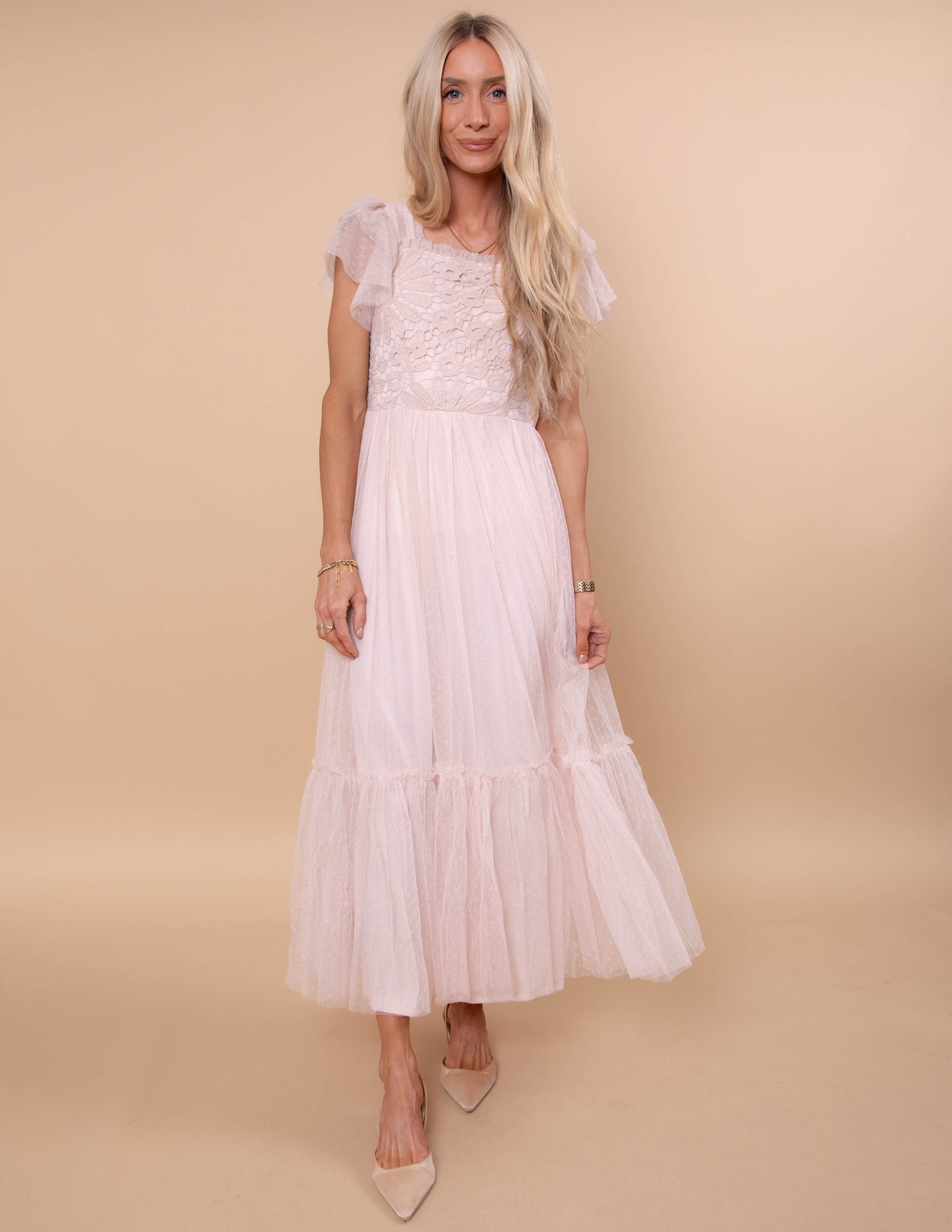 Anastasia Mesh Midi Dress