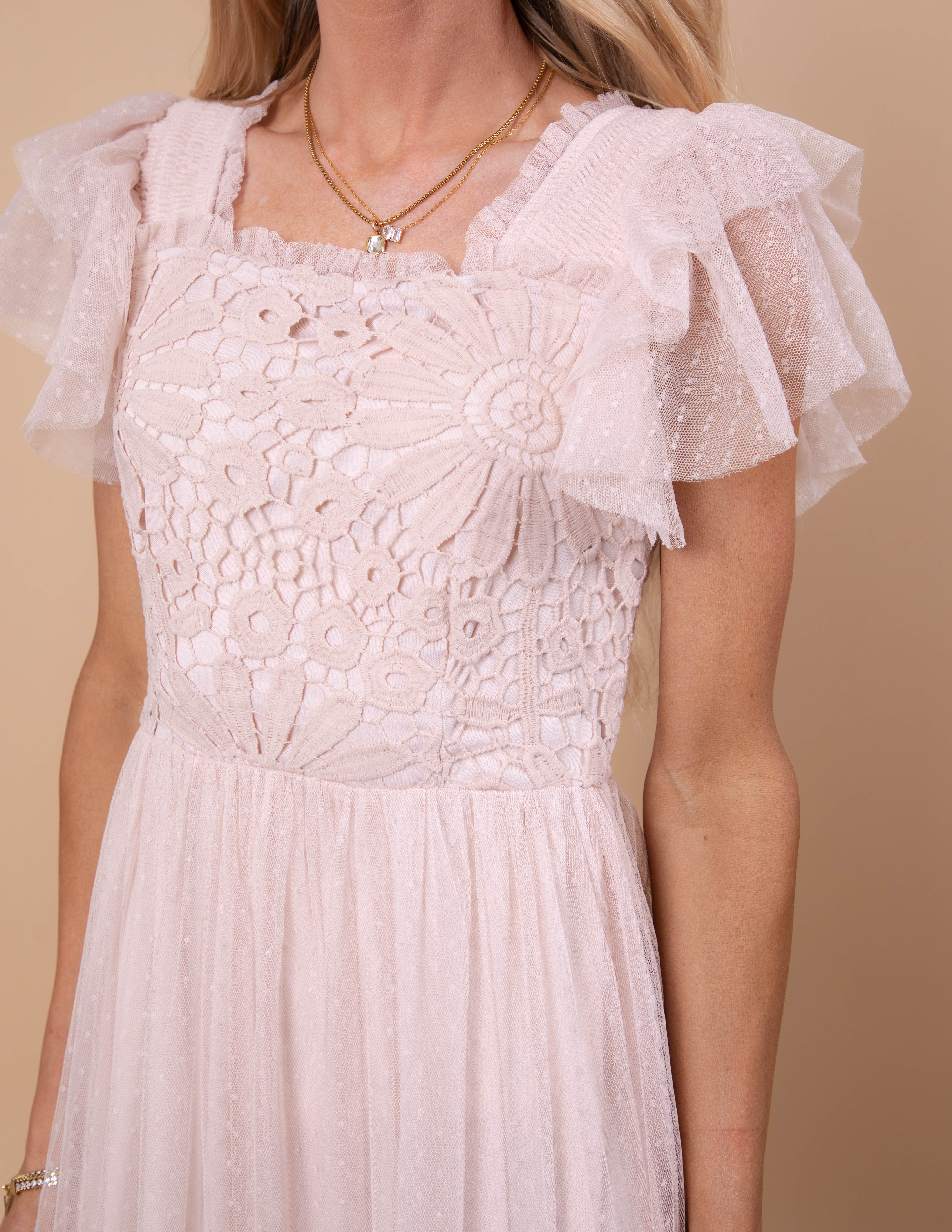 Anastasia Mesh Midi Dress